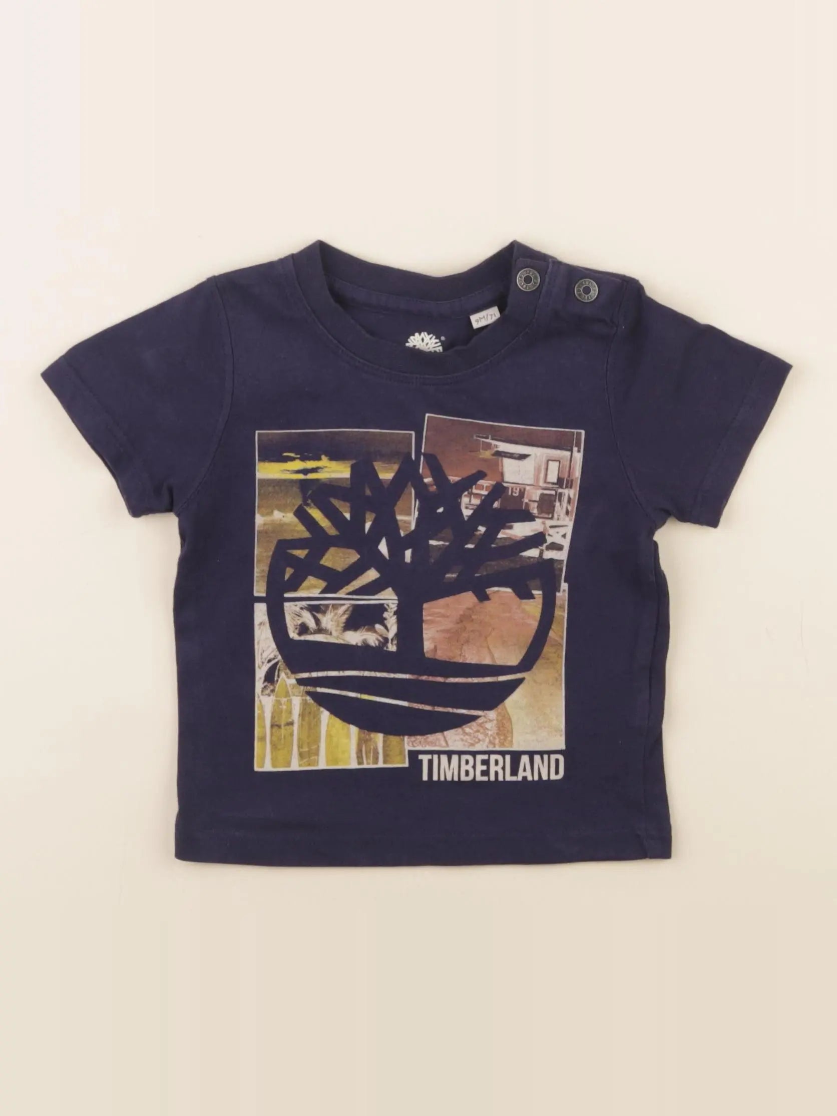 Timberland - tee-shirt bleu - 9 mois