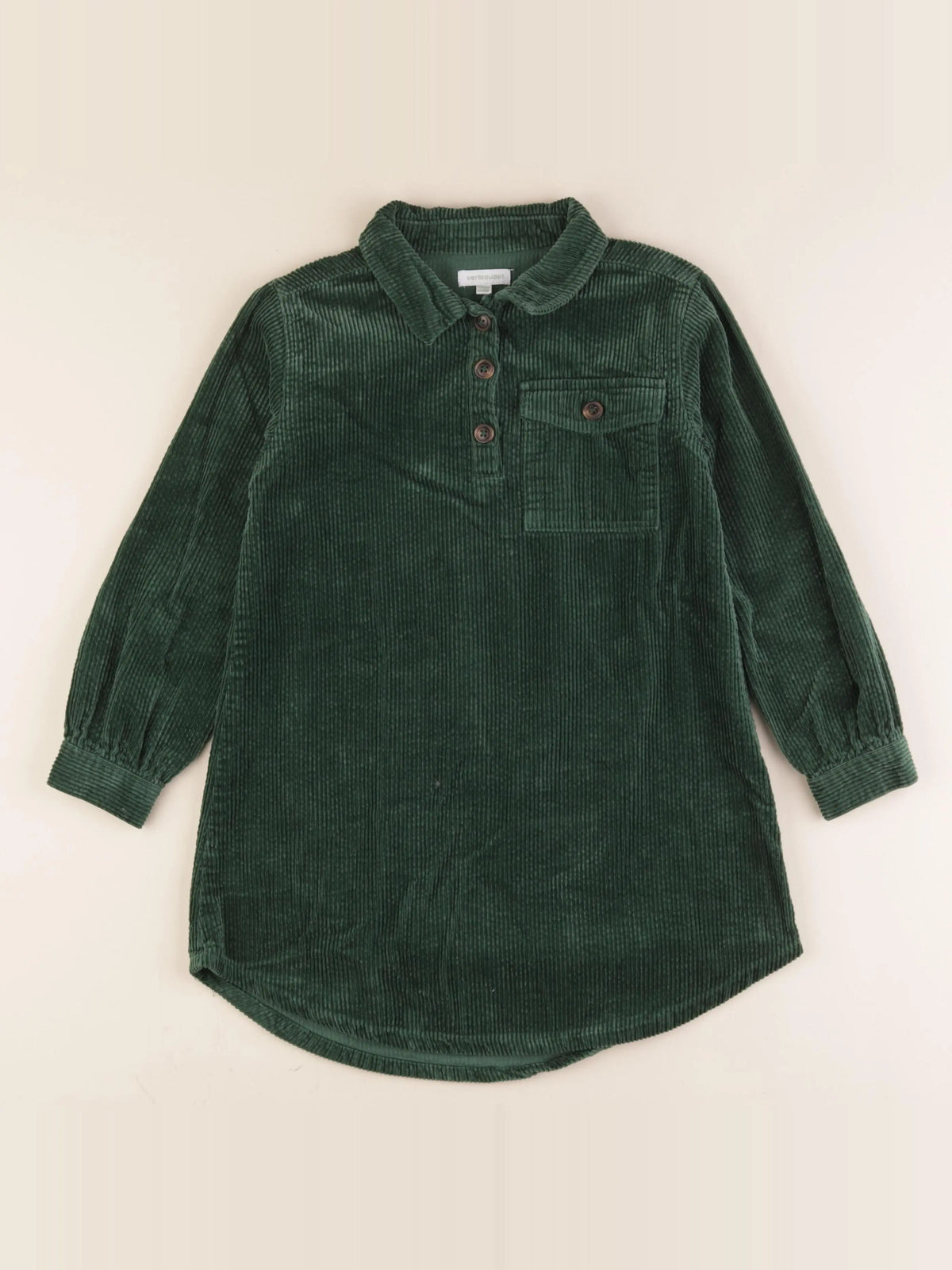 Vertbaudet - robe vert - 8 ans