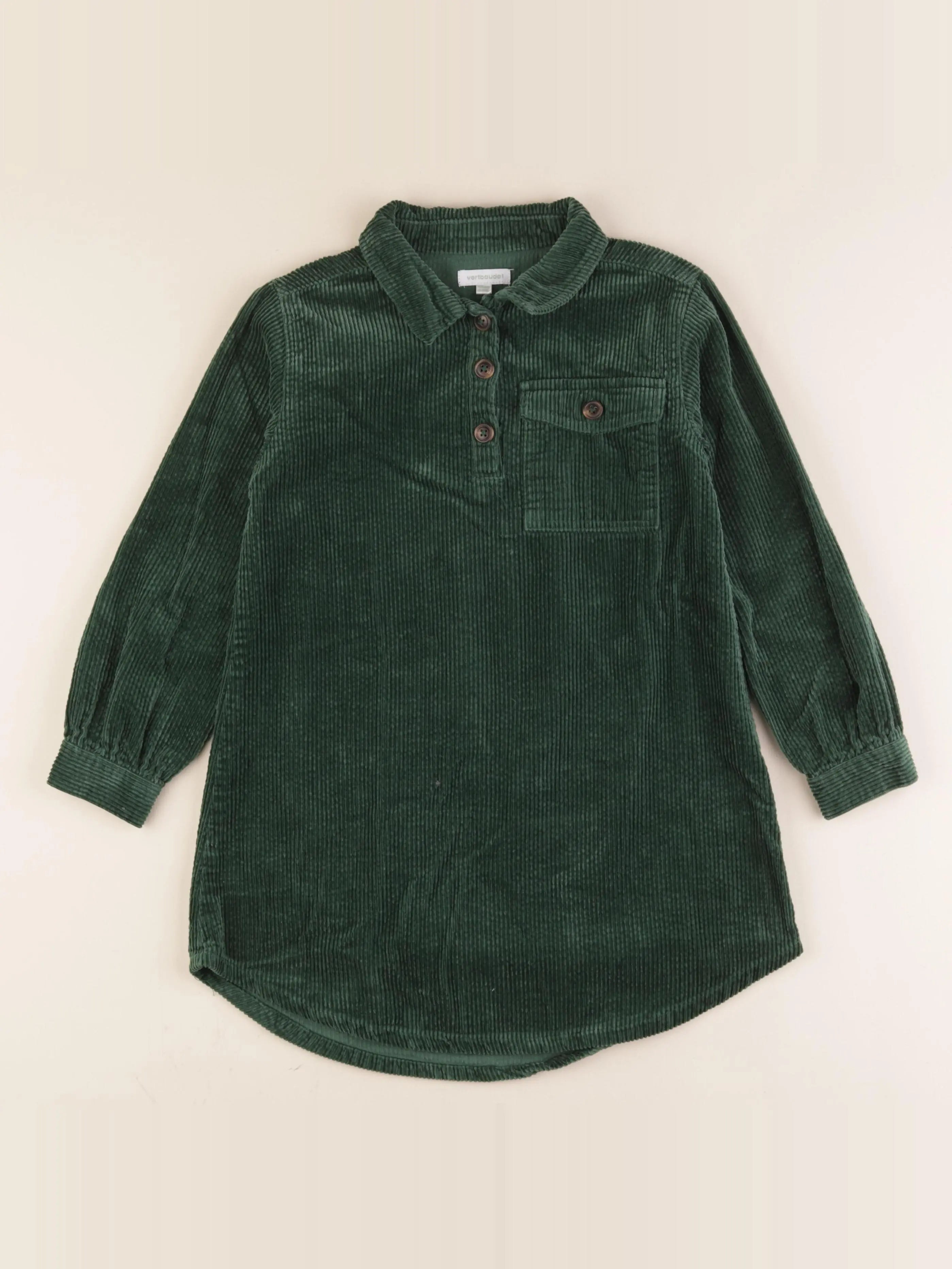 Vertbaudet - robe vert - 8 ans