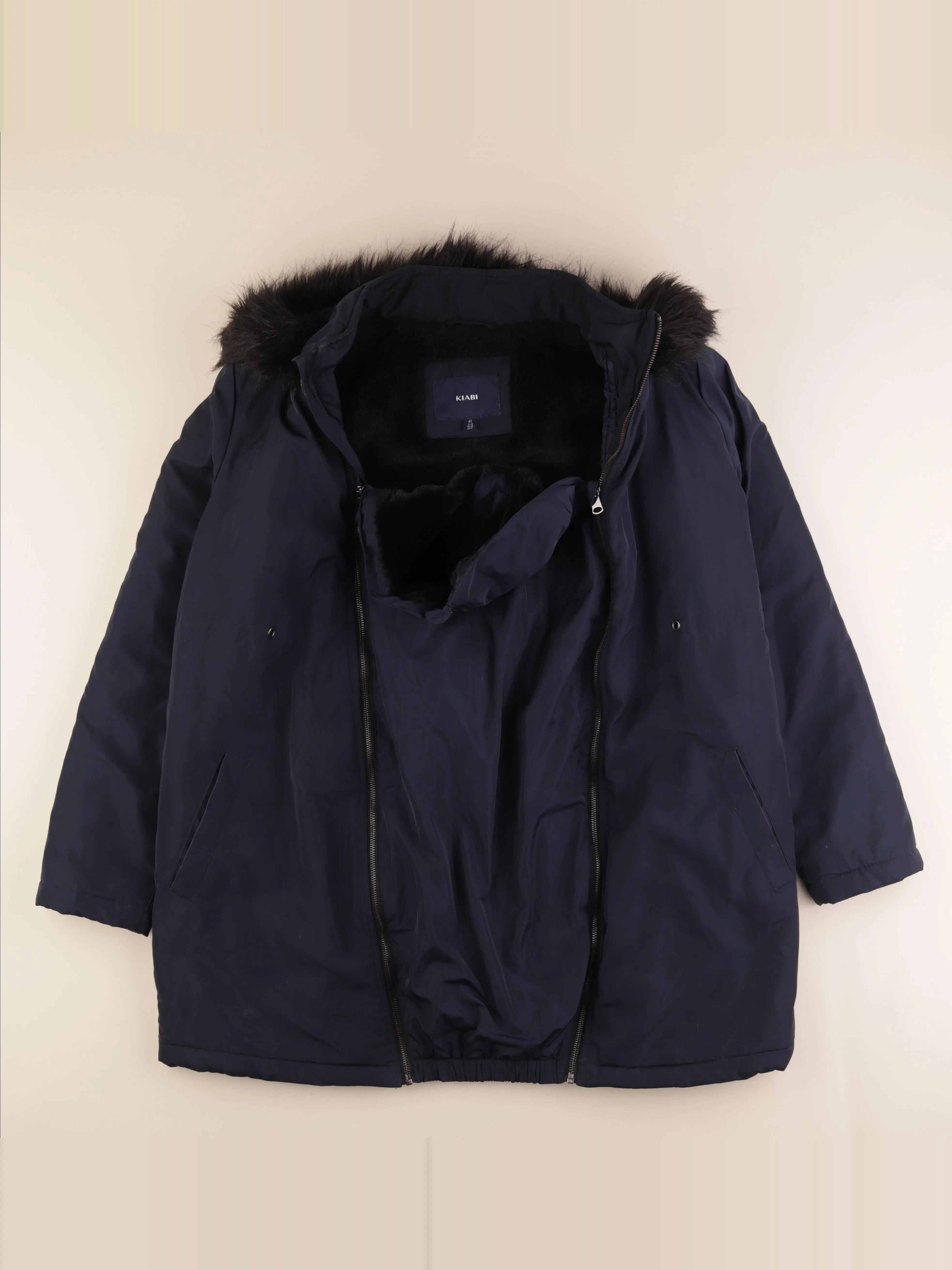 Kiabi - manteau grossesse bleu - 42