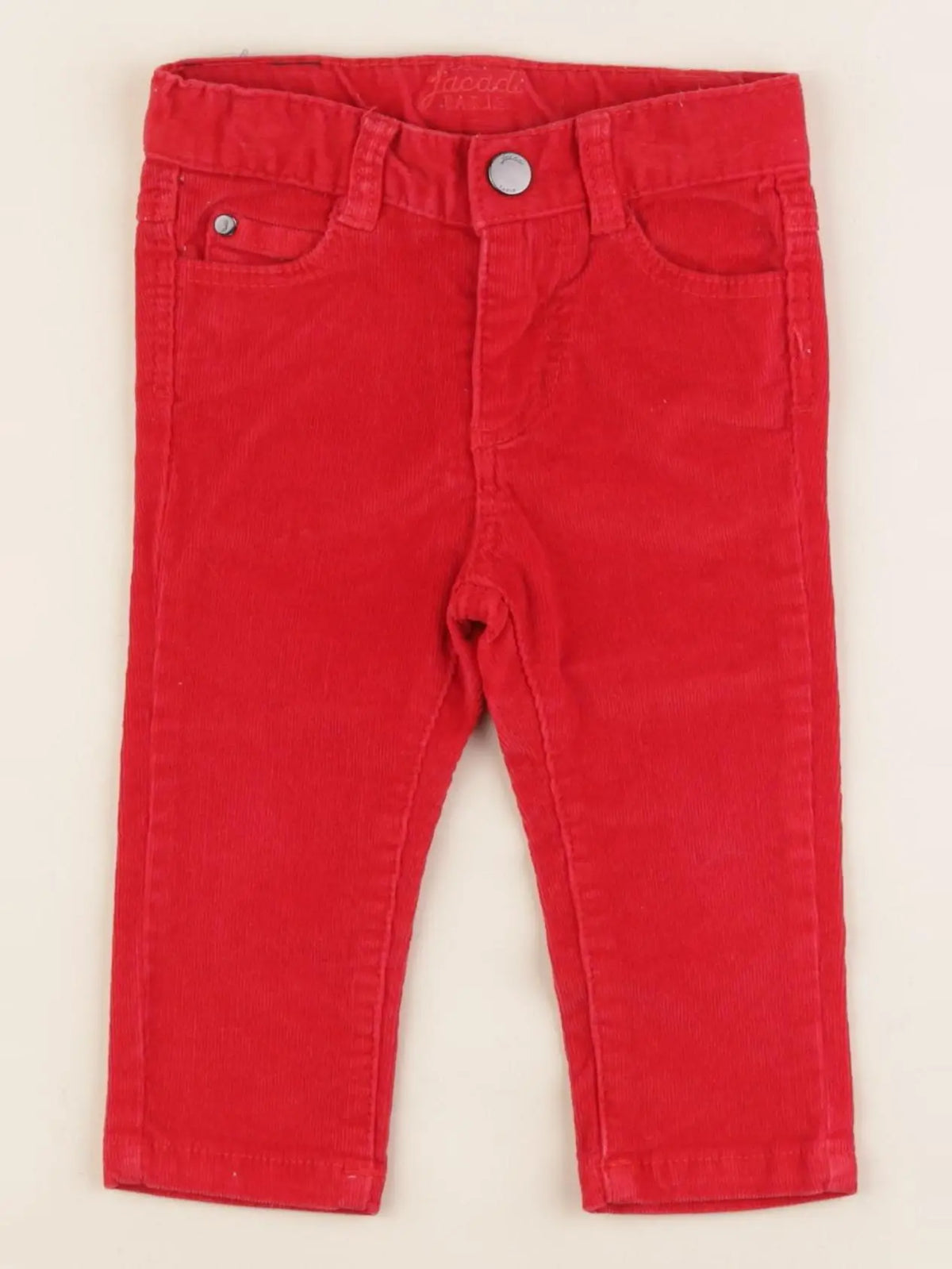 Jacadi - pantalon rouge - 12 mois