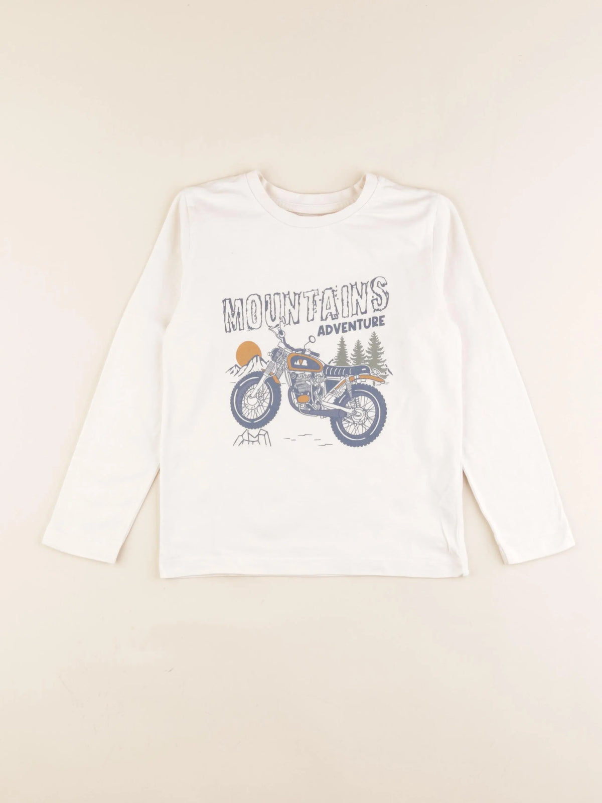 Vertbaudet - tee-shirt beige - 6 ans