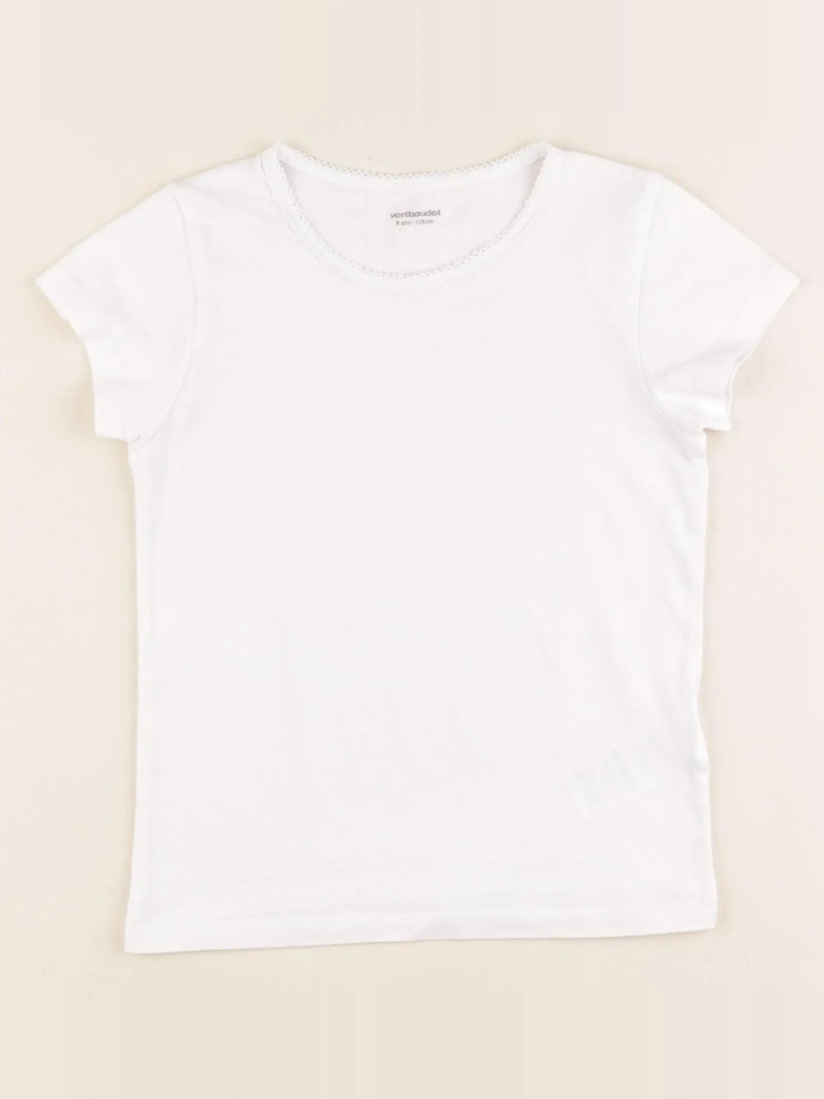 Vertbaudet - maillot de corps blanc - 8 ans