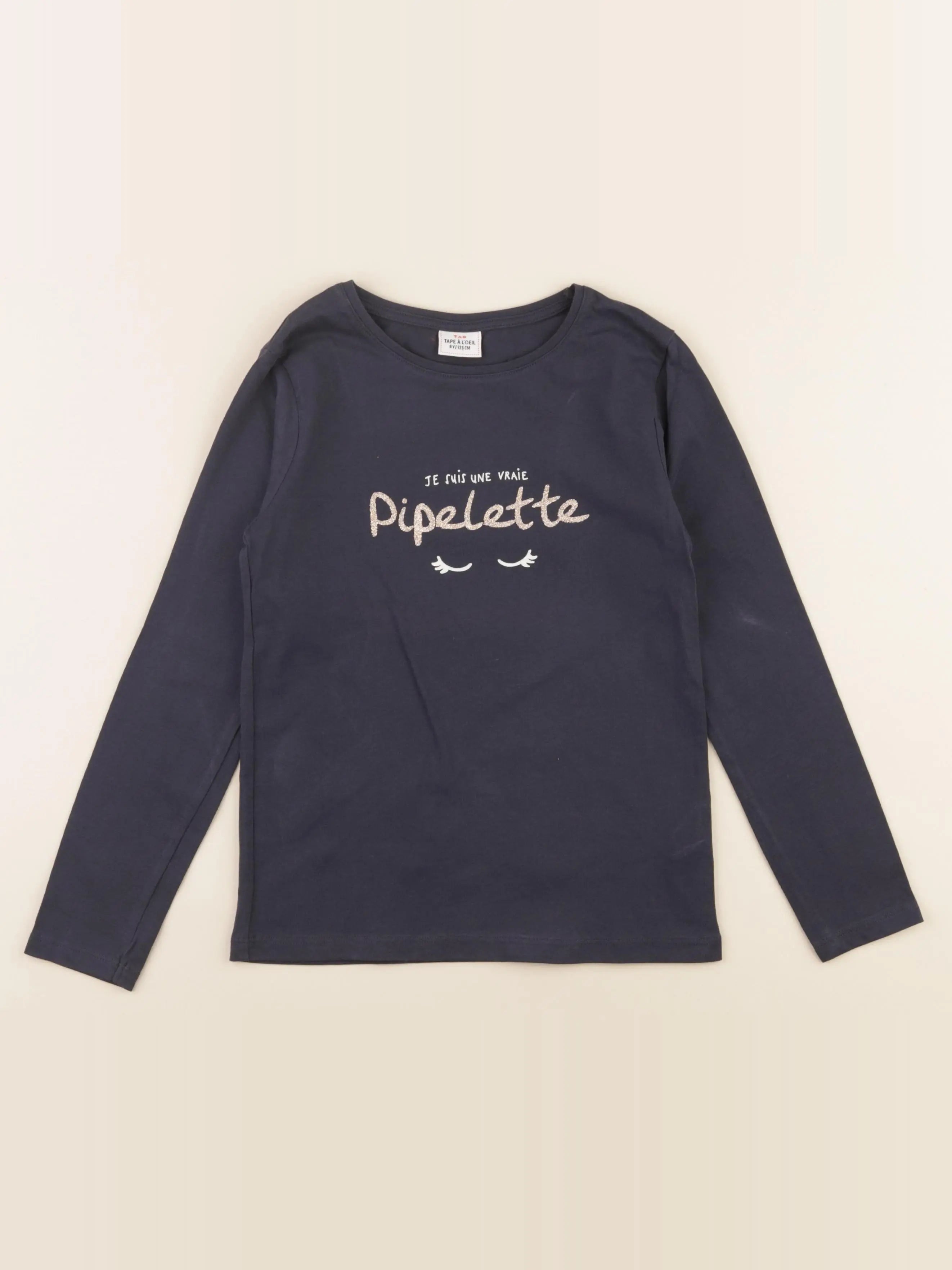 Tape à l'oeil - tee-shirt bleu - 8 ans