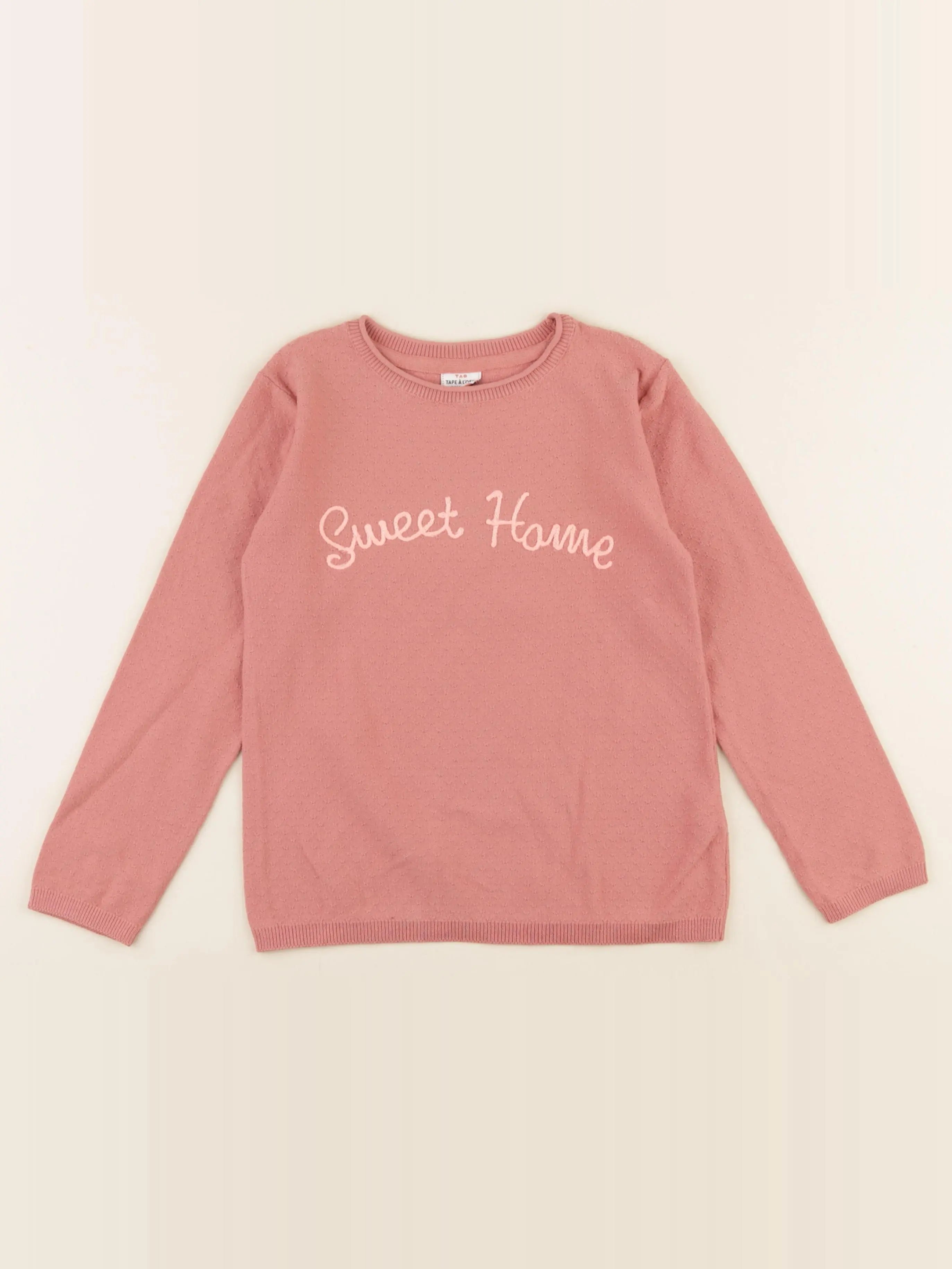 Tape à l'oeil - pull rose - 8 ans