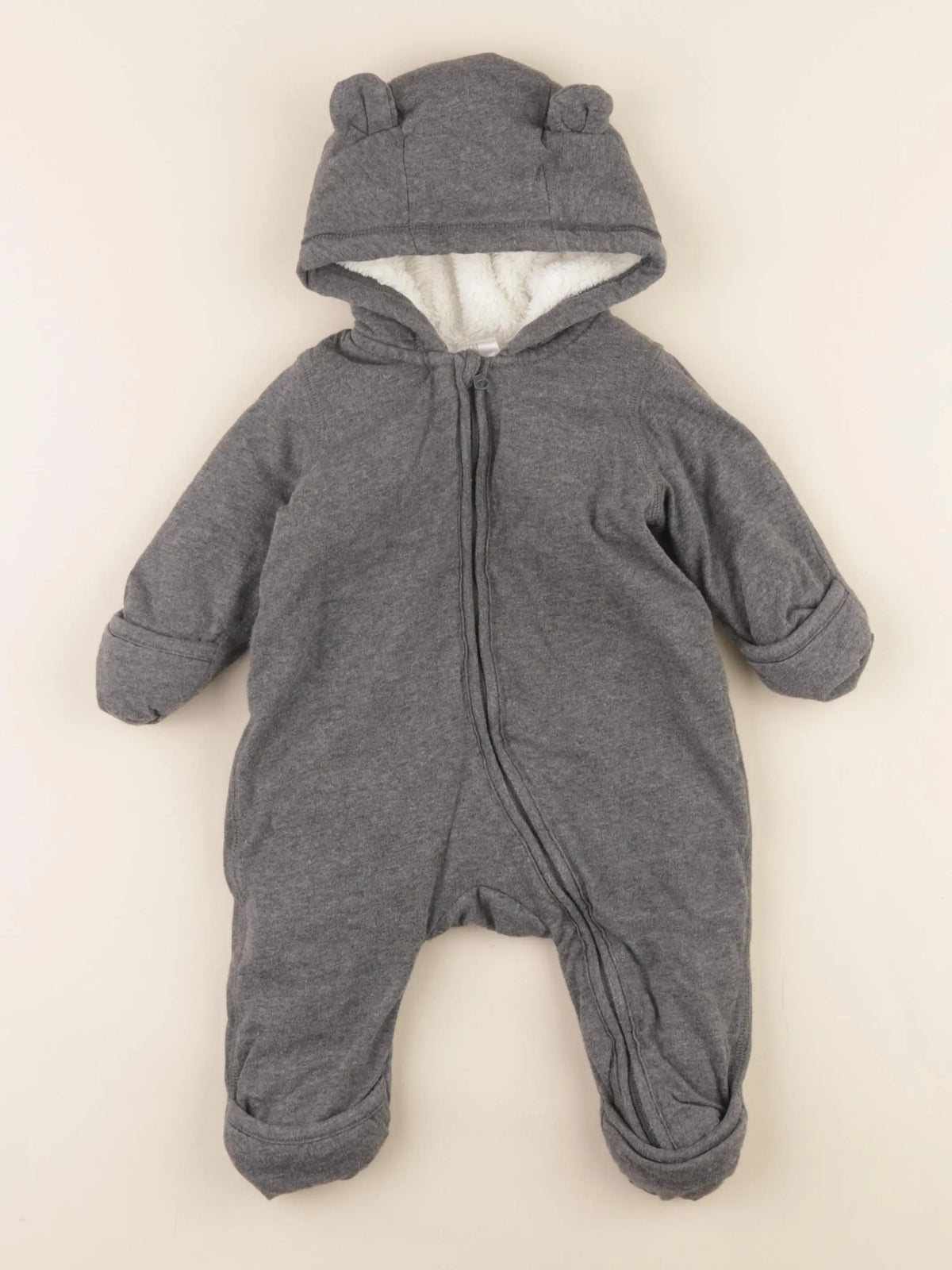 H&M - combi-pilote gris - 2/4 mois