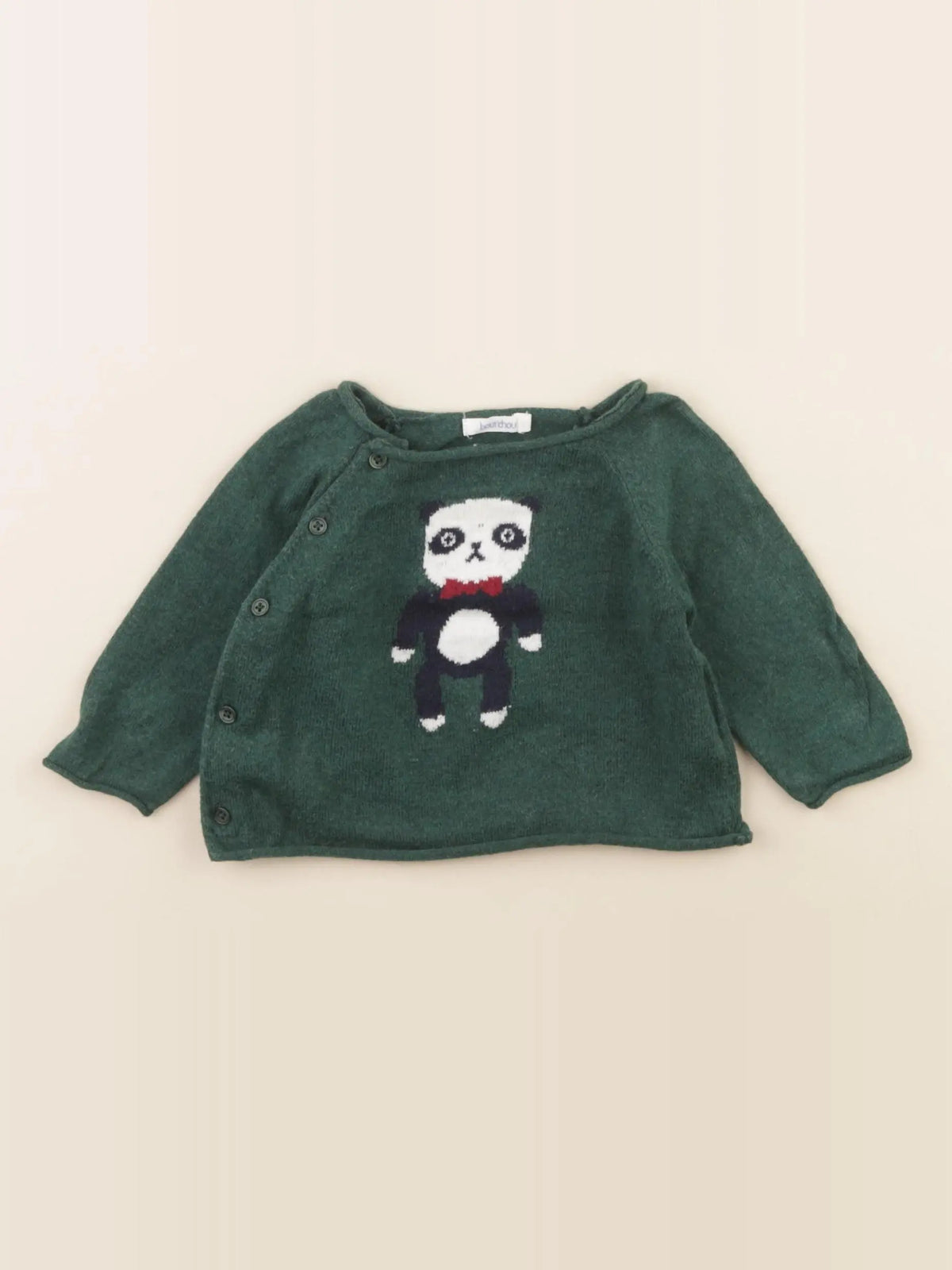 Boutchou - pull vert - 3 mois