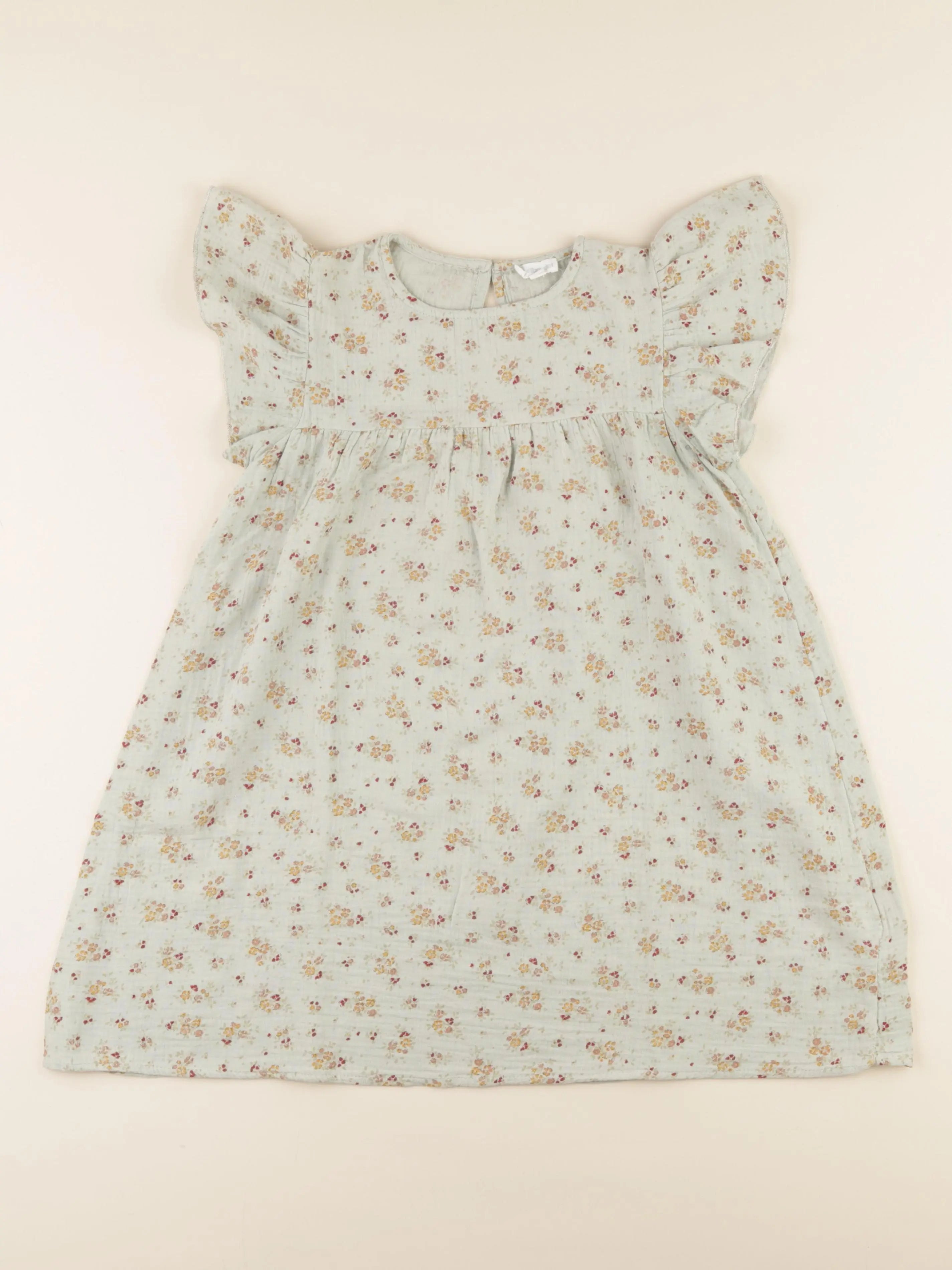 Vertbaudet - robe vert - 8 ans