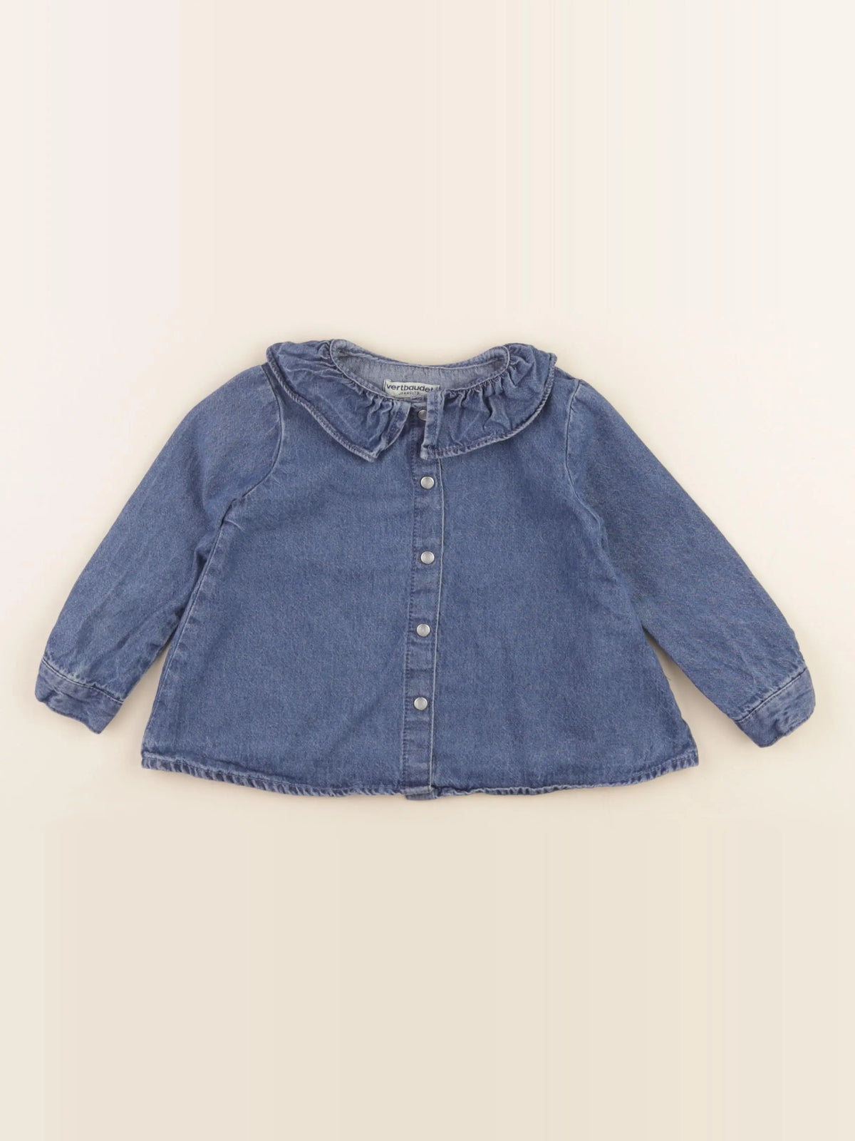 Vertbaudet - blouse bleu - 2 ans