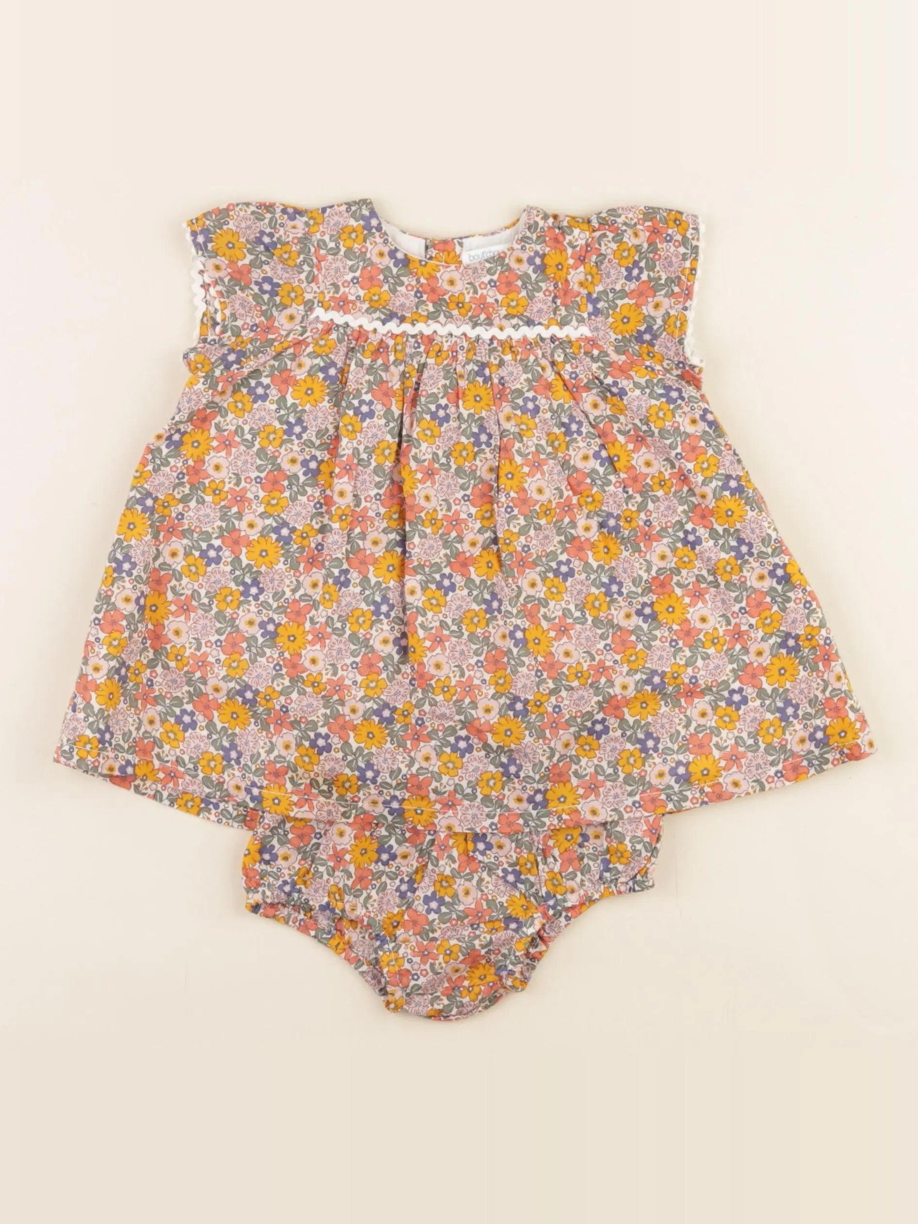 Boutchou - robe multicolore - 1 mois