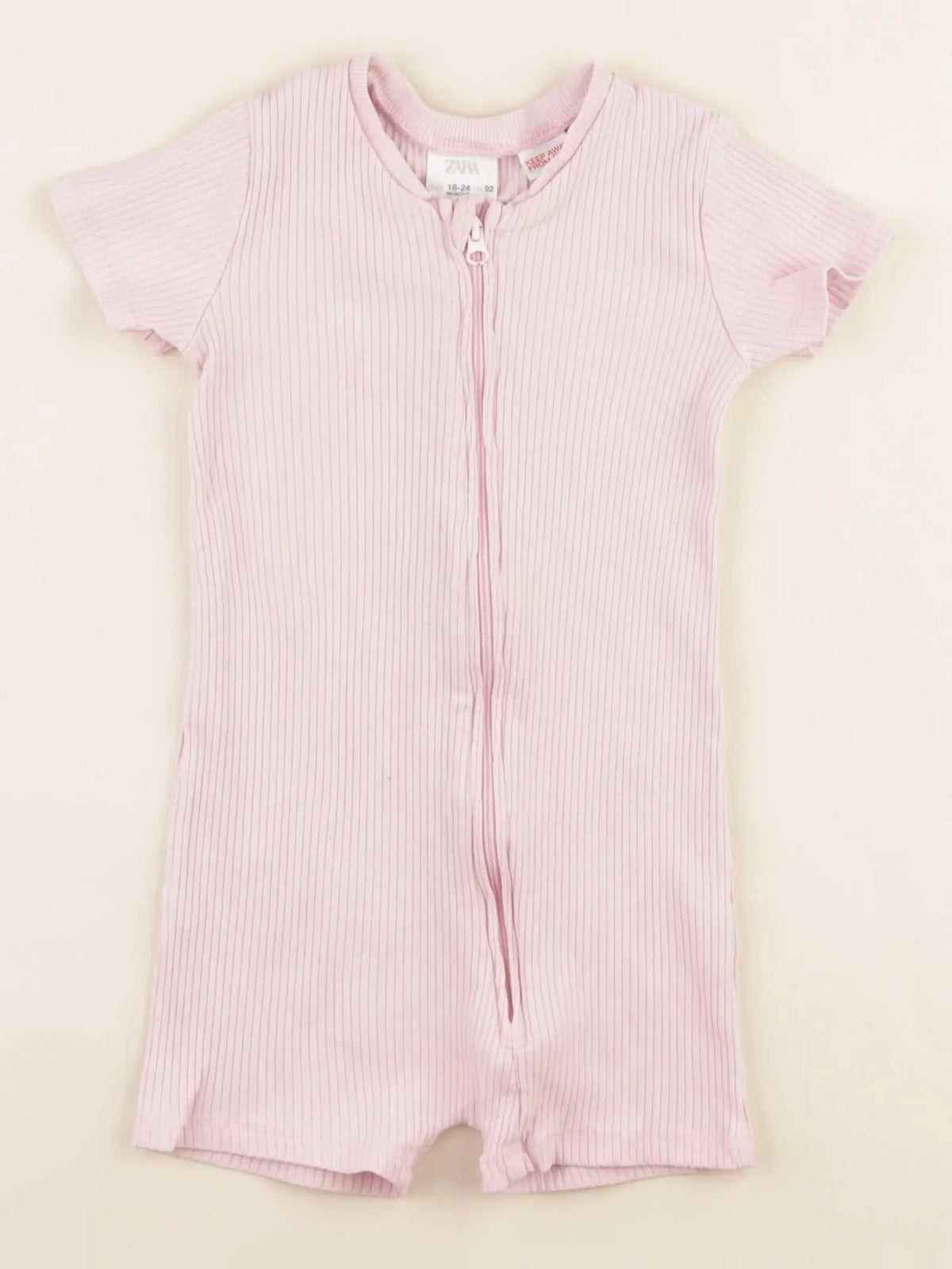 Zara - pyjama coton rose - 18/24 mois