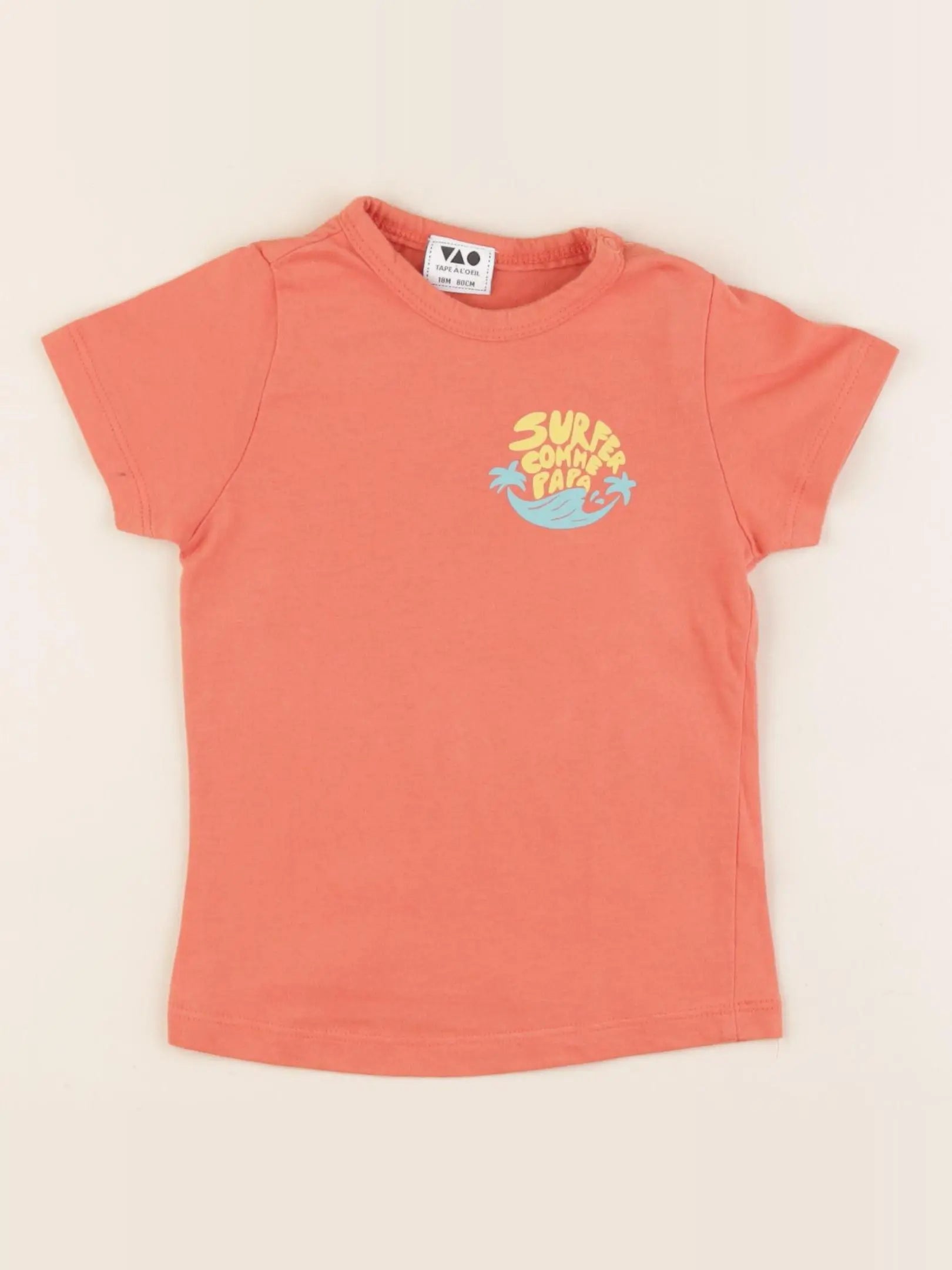 Tape à l'oeil - tee-shirt orange - 18 mois