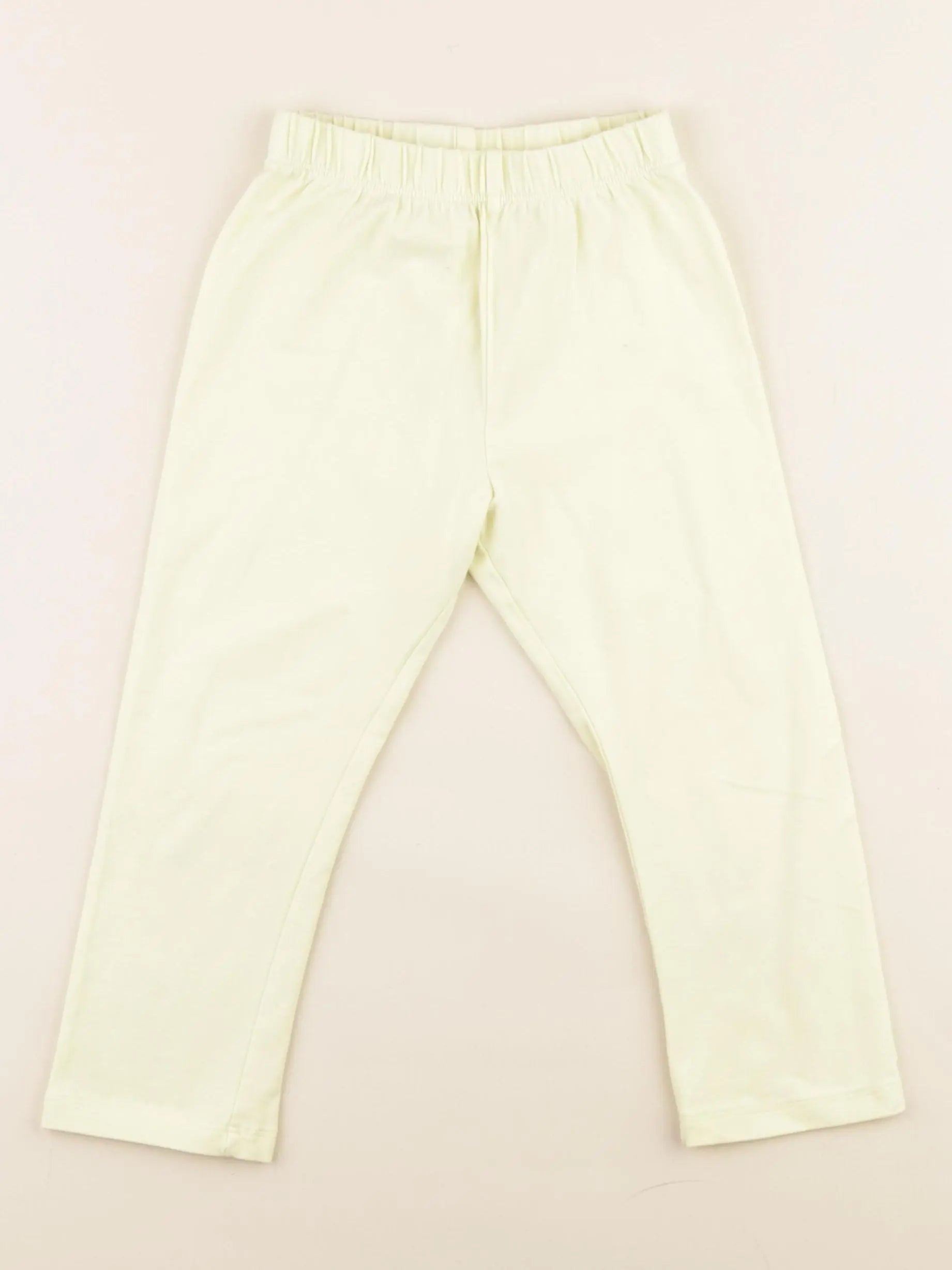 Vertbaudet - legging court jaune - 7 ans