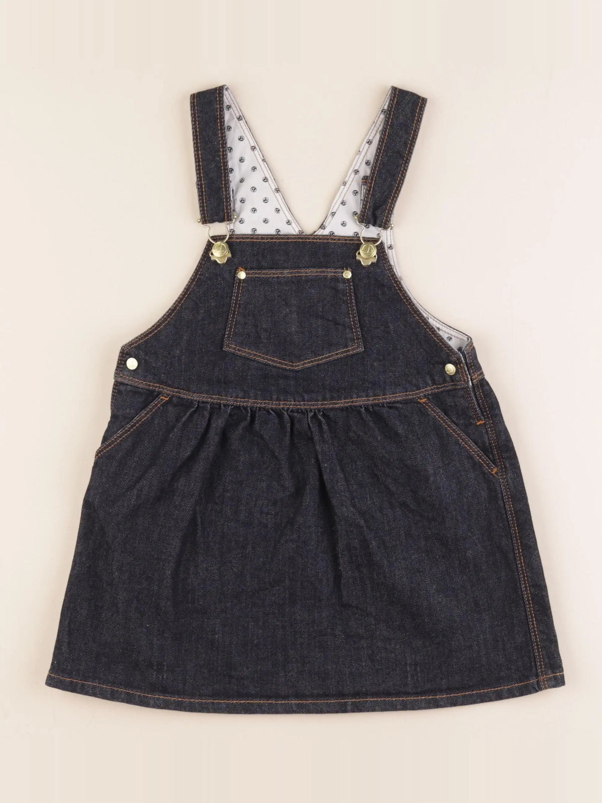 Petit Bateau - robe bleu - 36 mois