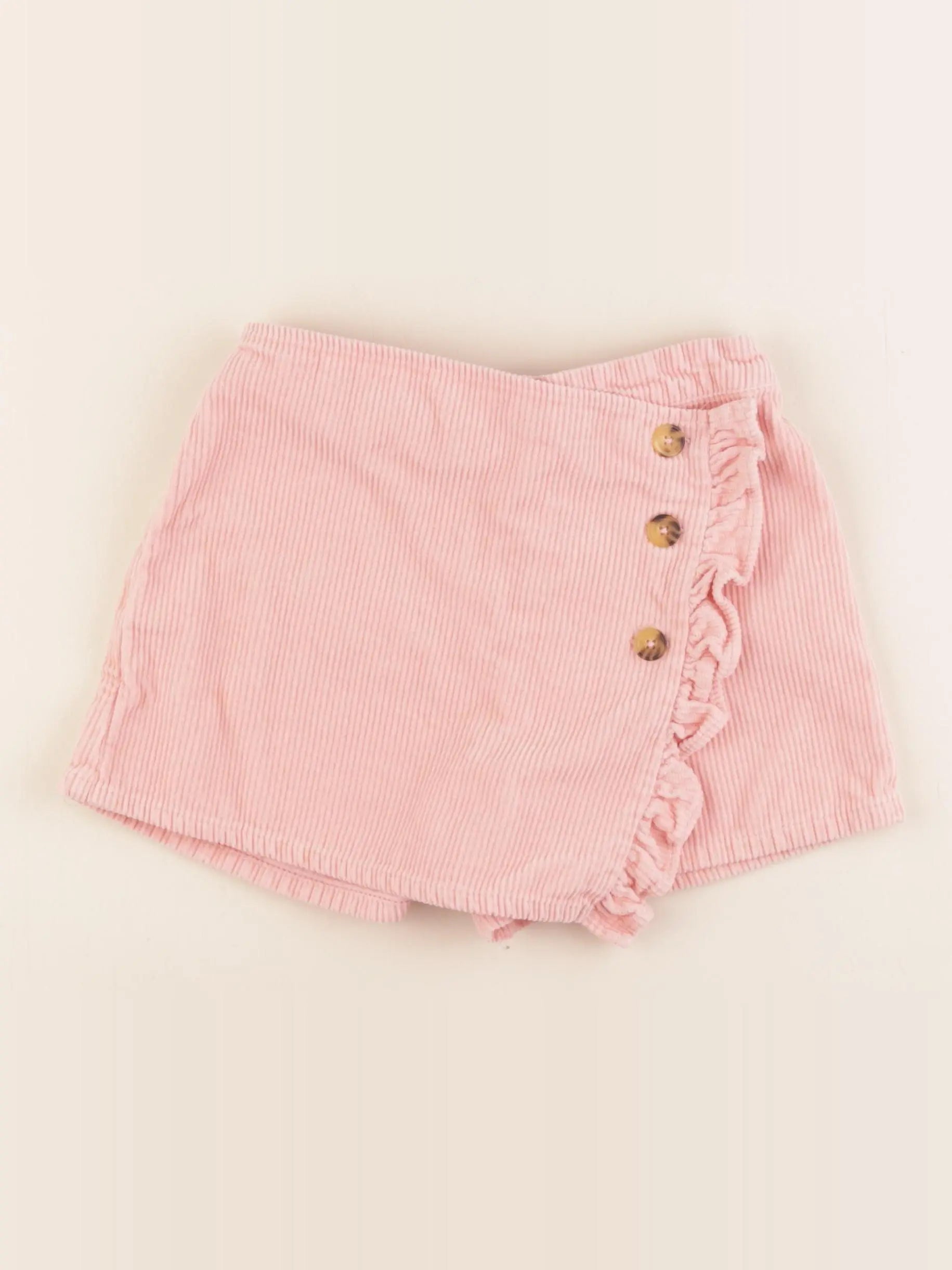 Vertbaudet - jupe short rose - 7 ans