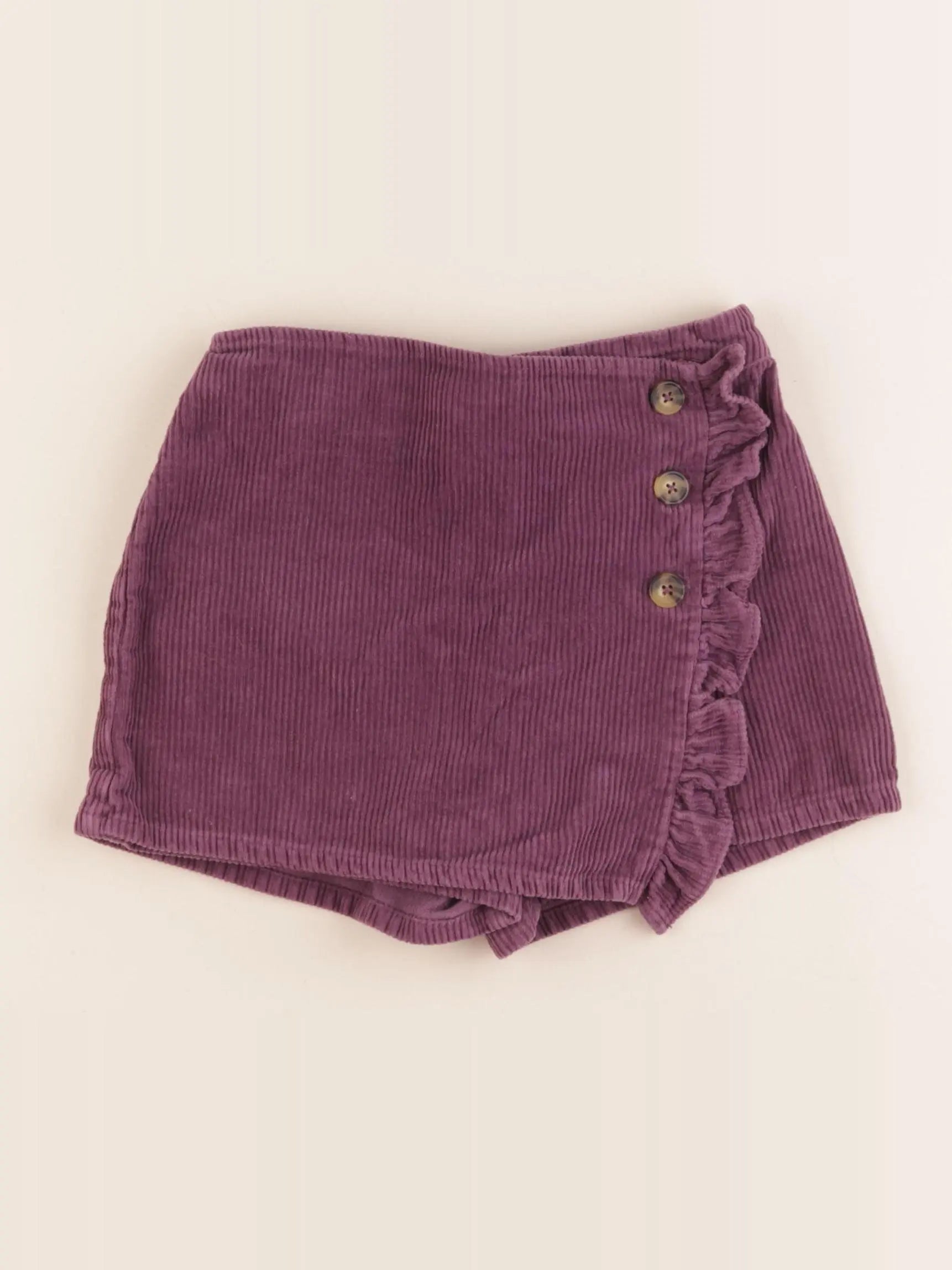 Vertbaudet - jupe short violet - 6 ans