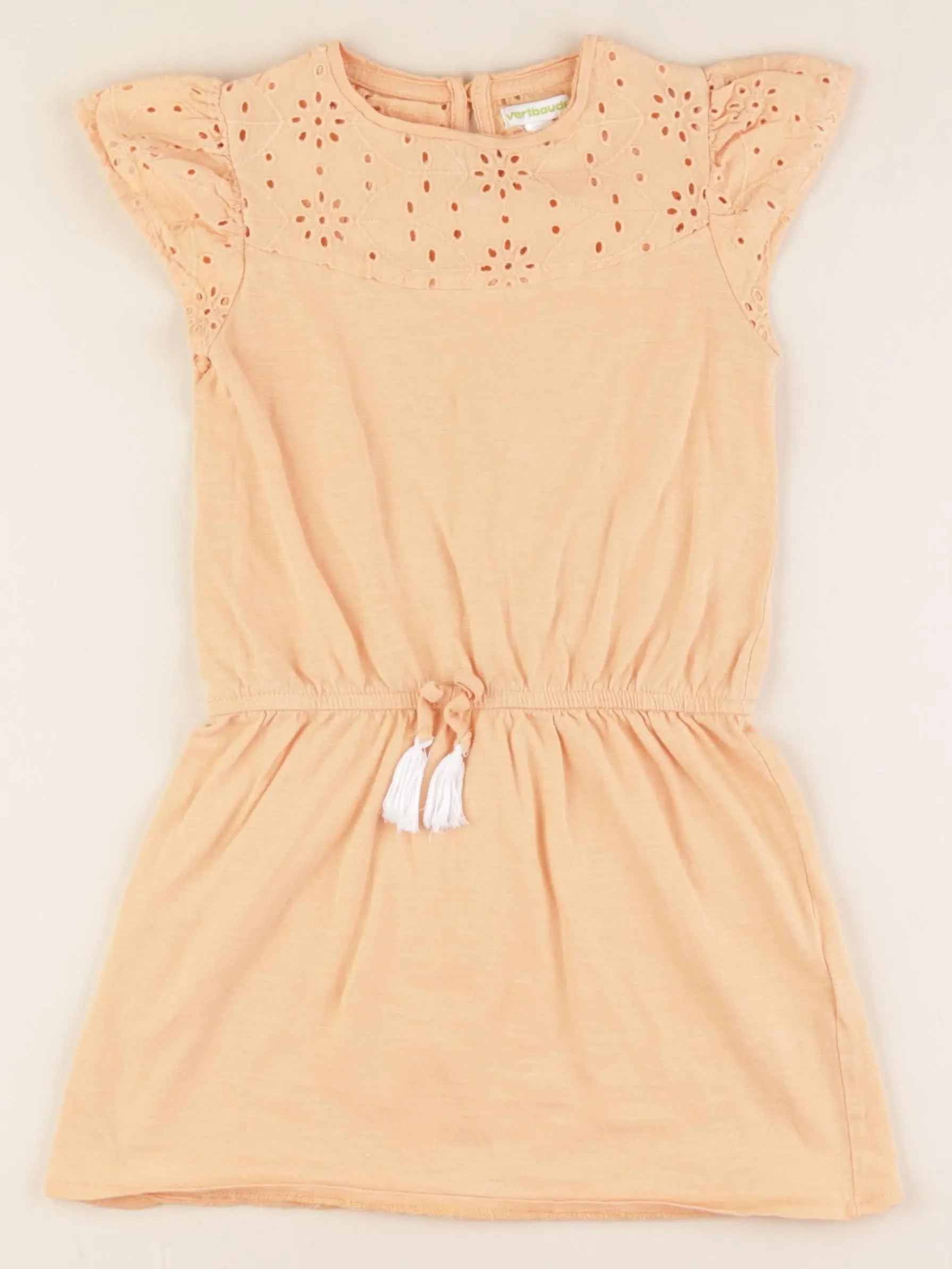 Vertbaudet - robe orange - 6 ans