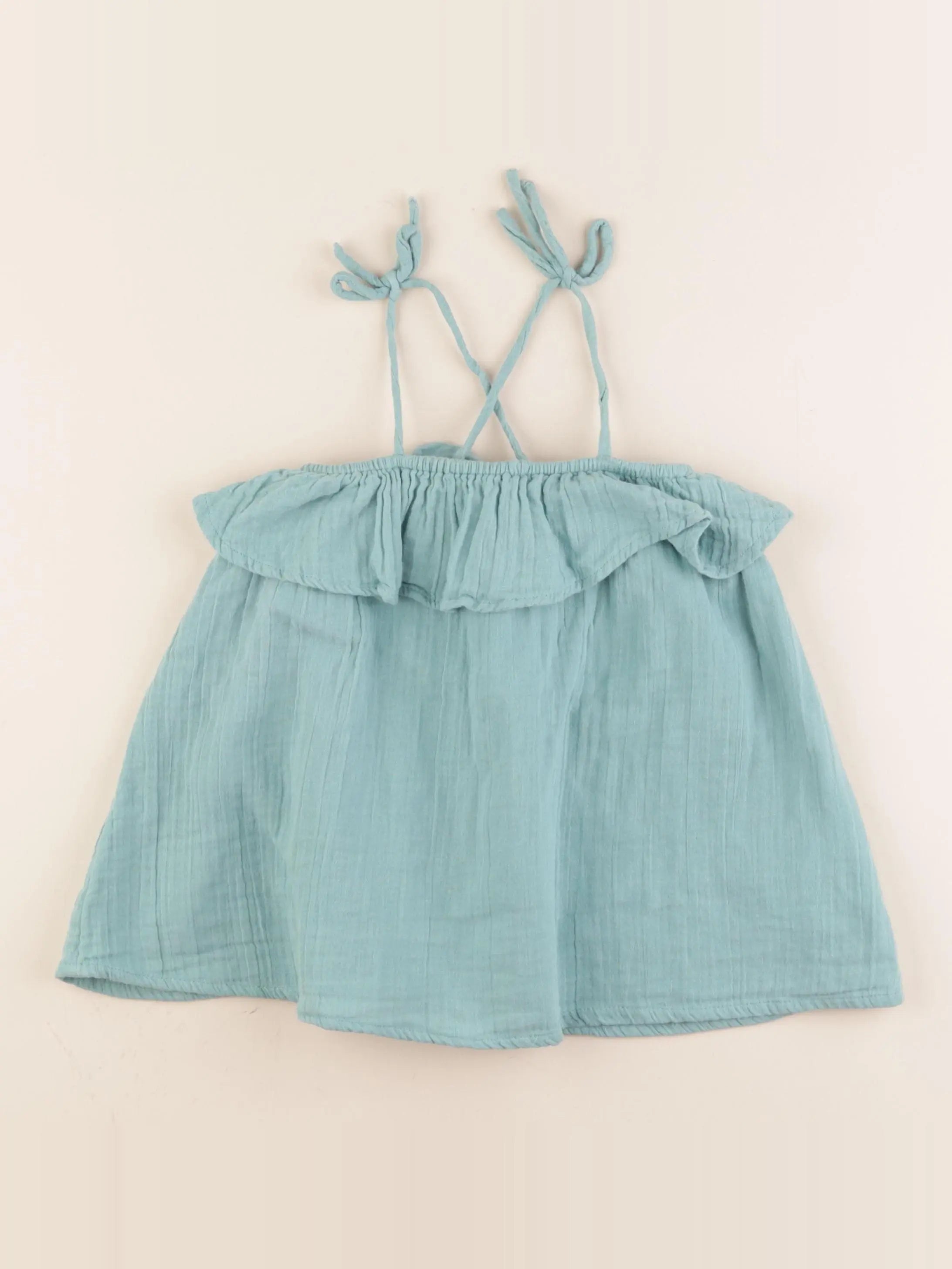 Vertbaudet - robe vert - 18 mois