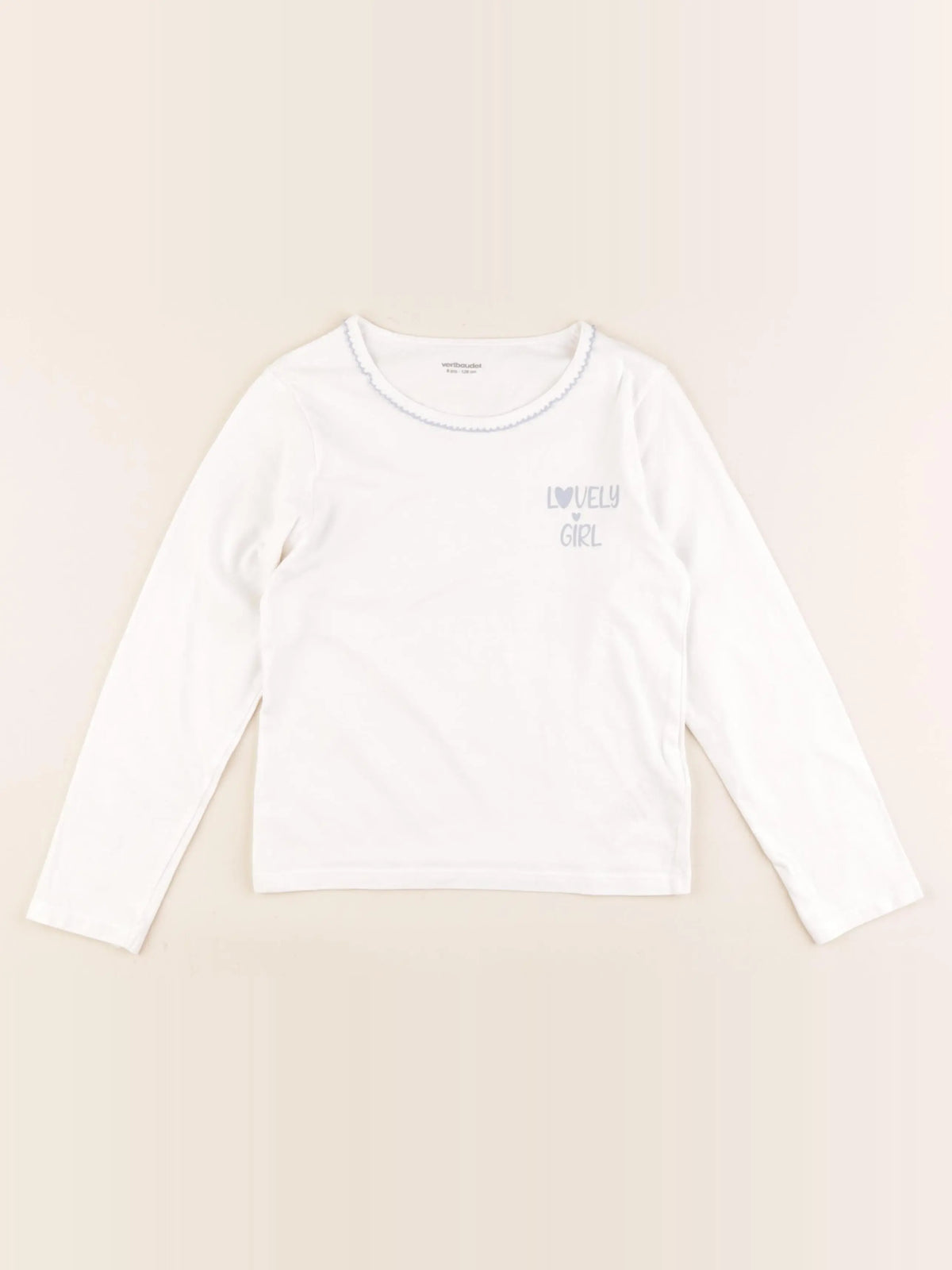 Vertbaudet - maillot de corps blanc - 8 ans