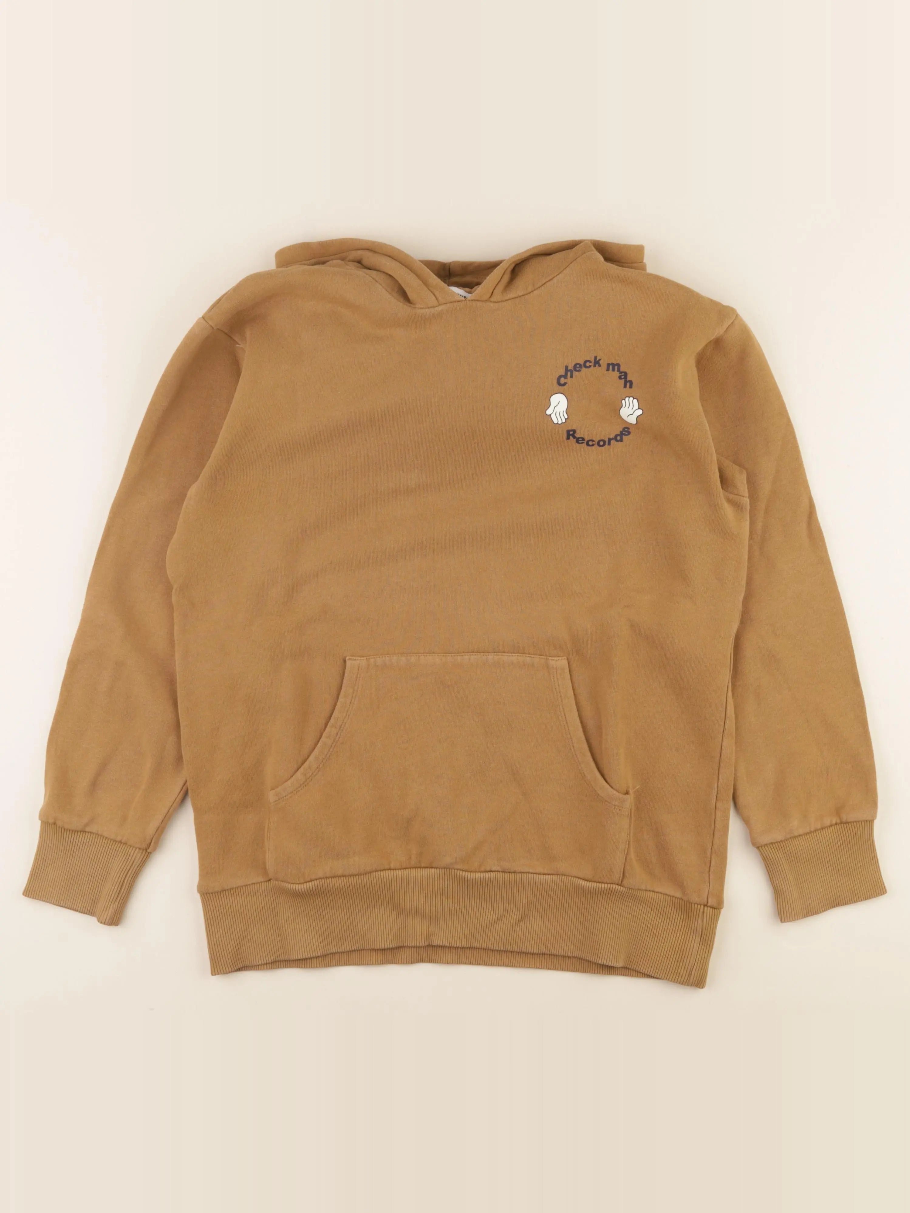 Hundred Pieces - sweat imprimé au dos marron - 12 ans
