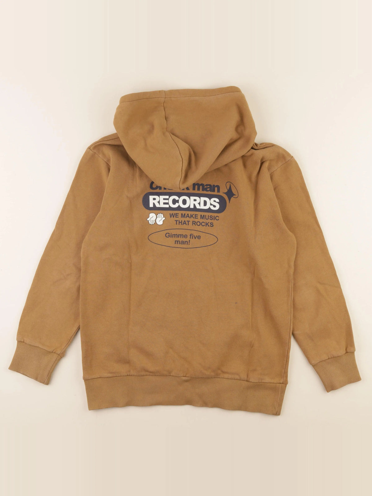 Hundred Pieces - sweat imprimé au dos marron - 12 ans