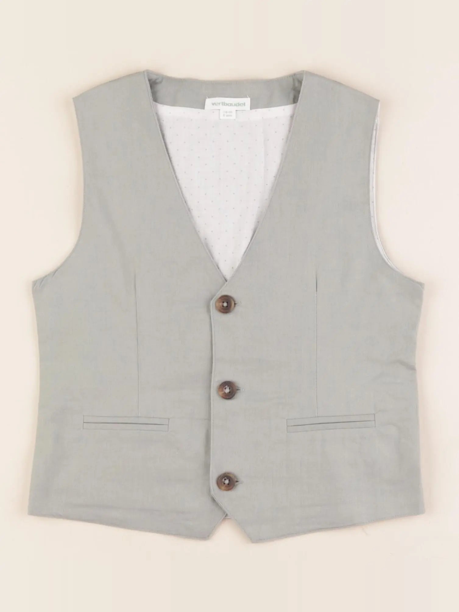 Vertbaudet - gilet vert - 6 ans