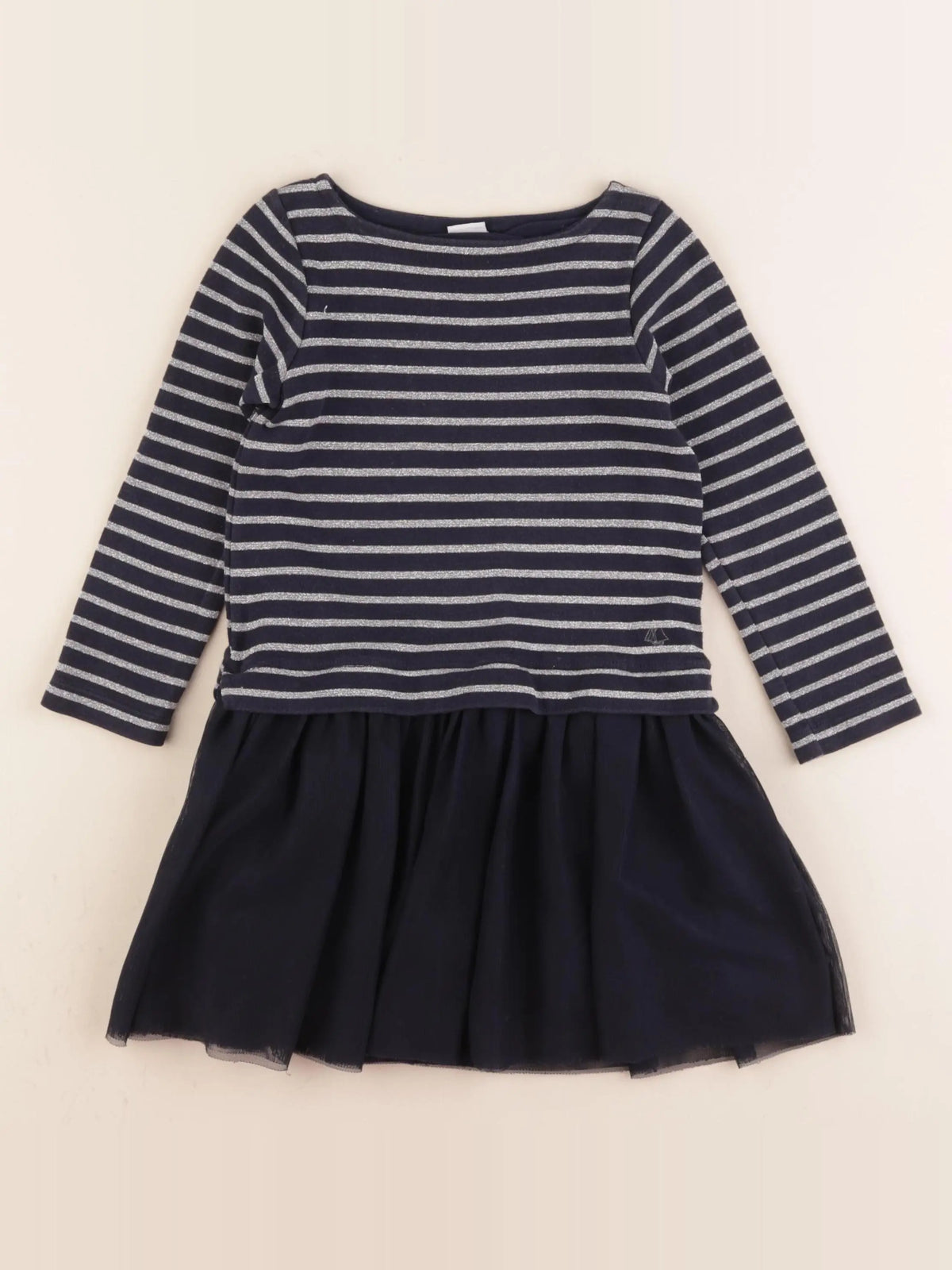 Petit Bateau - robe bleu - 4 ans