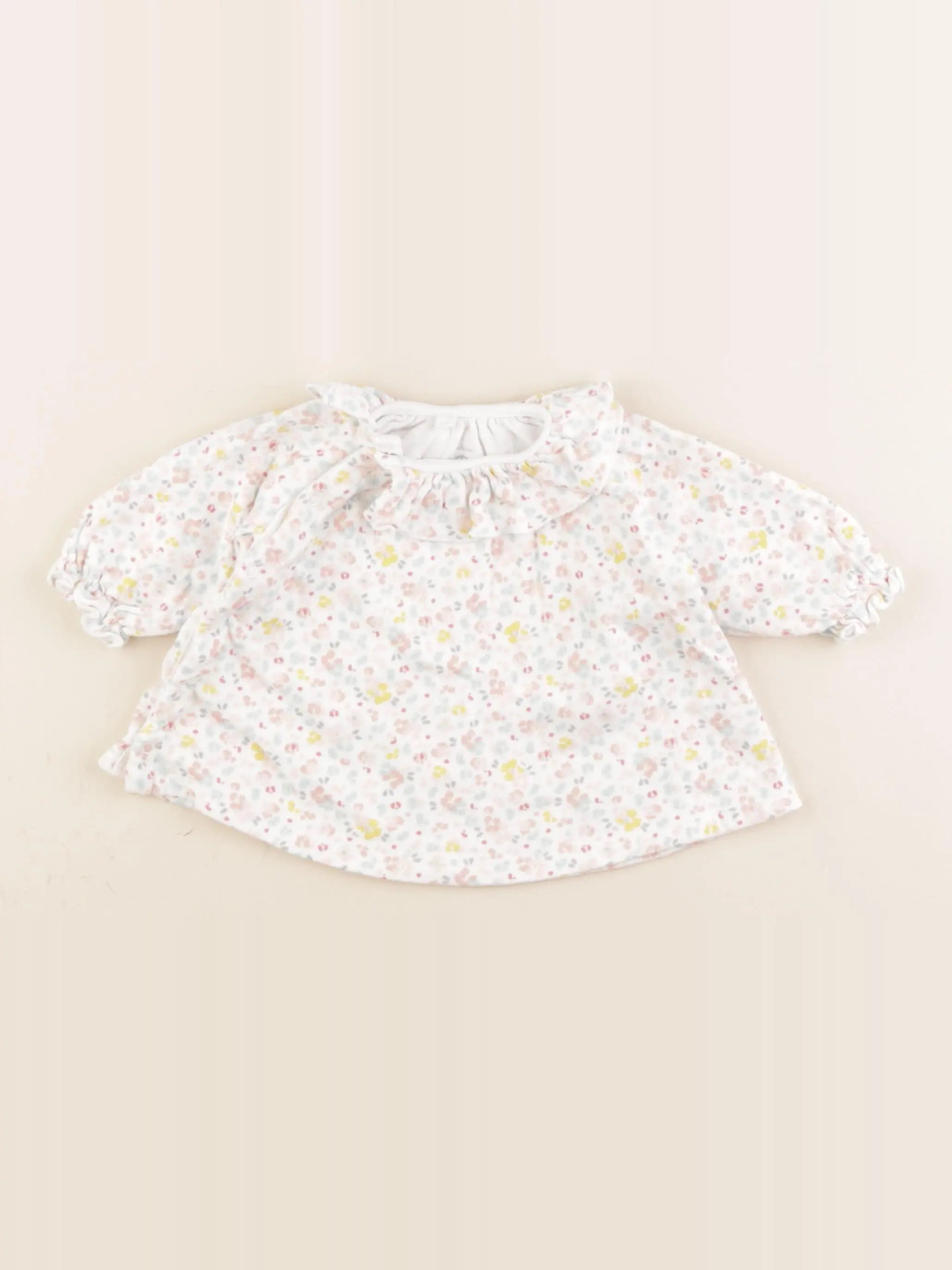 Petit Bateau - tee-shirt blanc - 3 mois