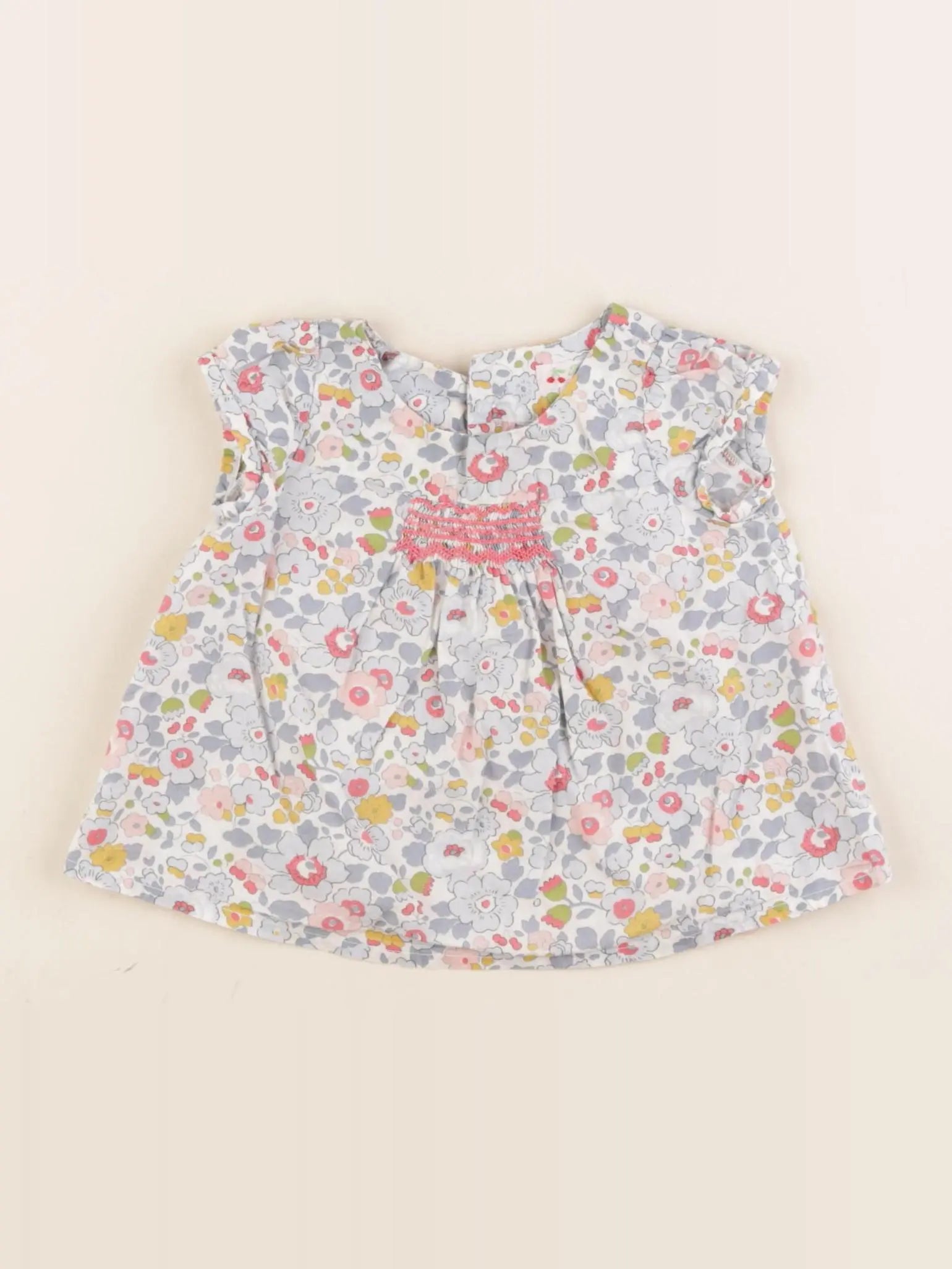 Bonpoint - blouse bleu - 3 mois