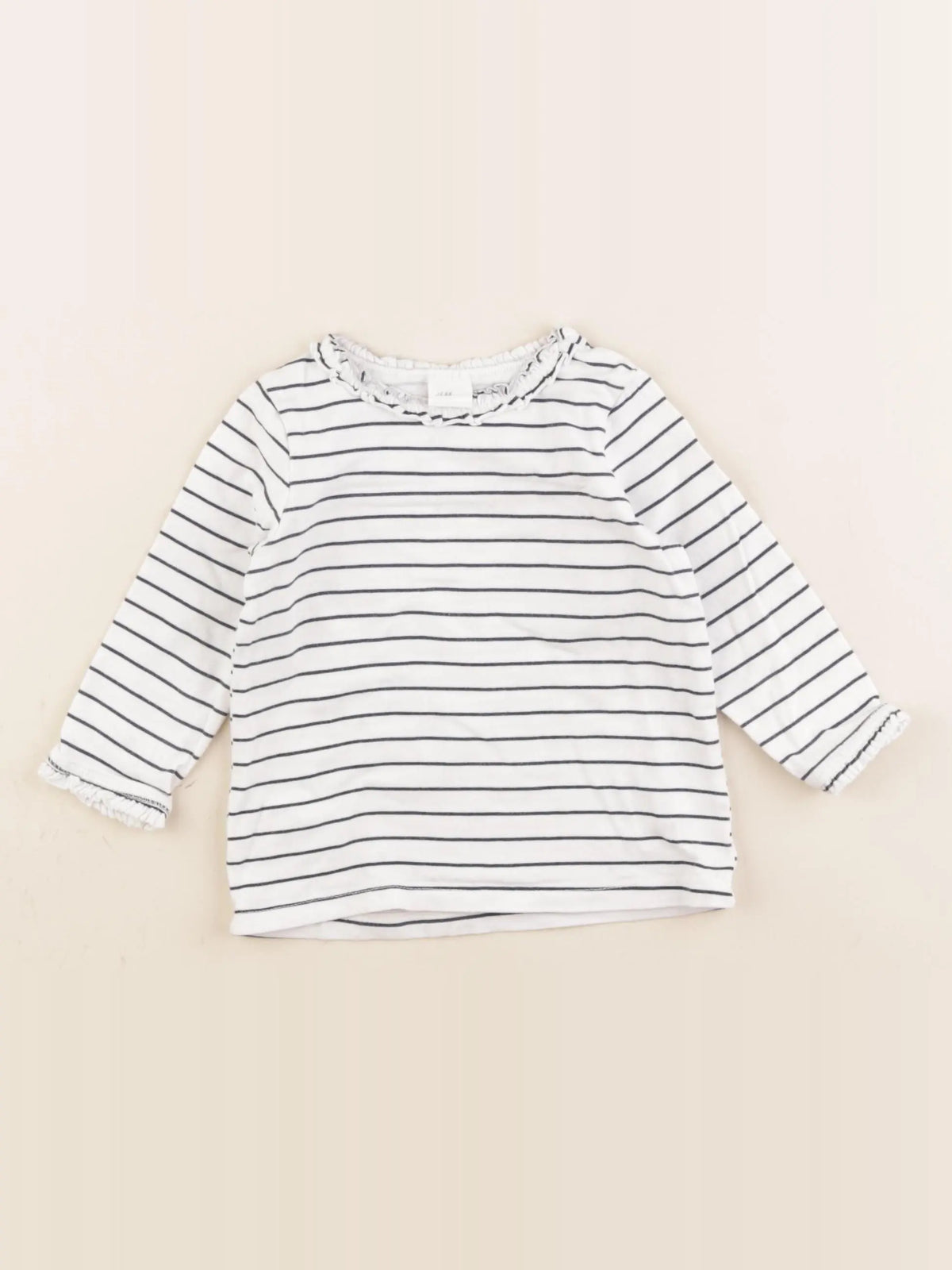 H&M - tee-shirt blanc - 6/9 mois