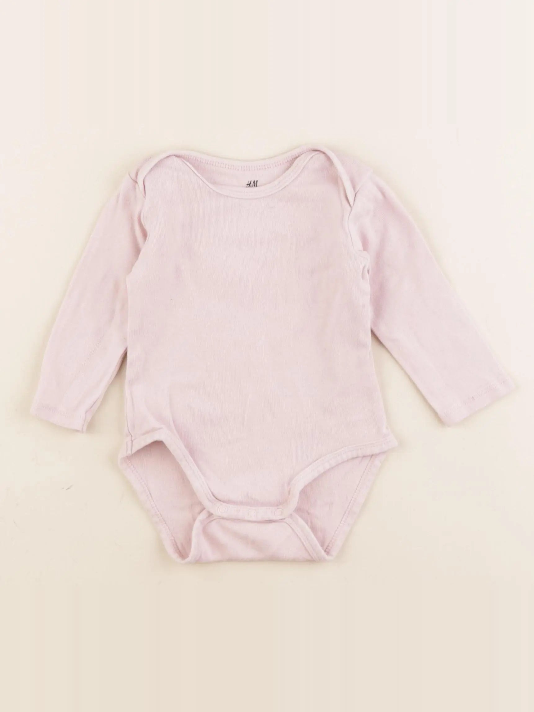H&M - body rose - 3/6 mois