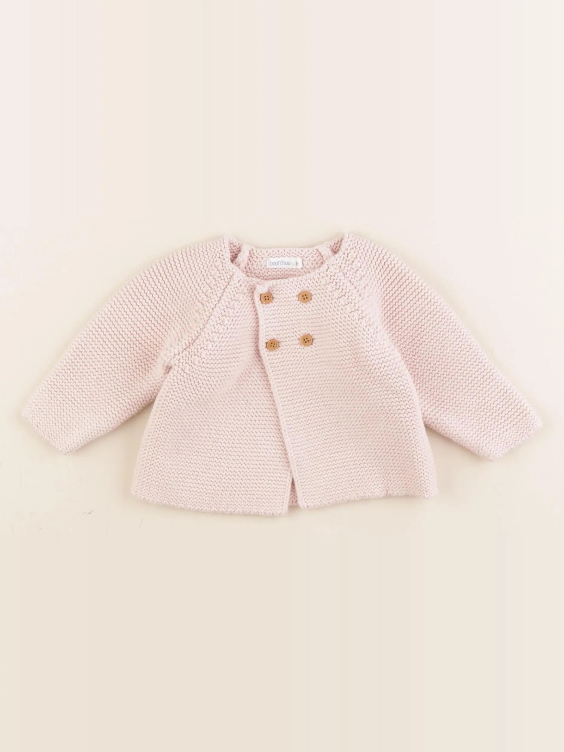 Boutchou - gilet rose - 6 mois