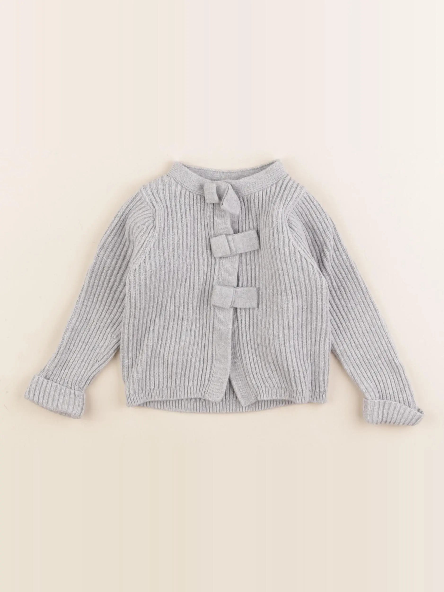 Jacadi - gilet gris - 12 mois