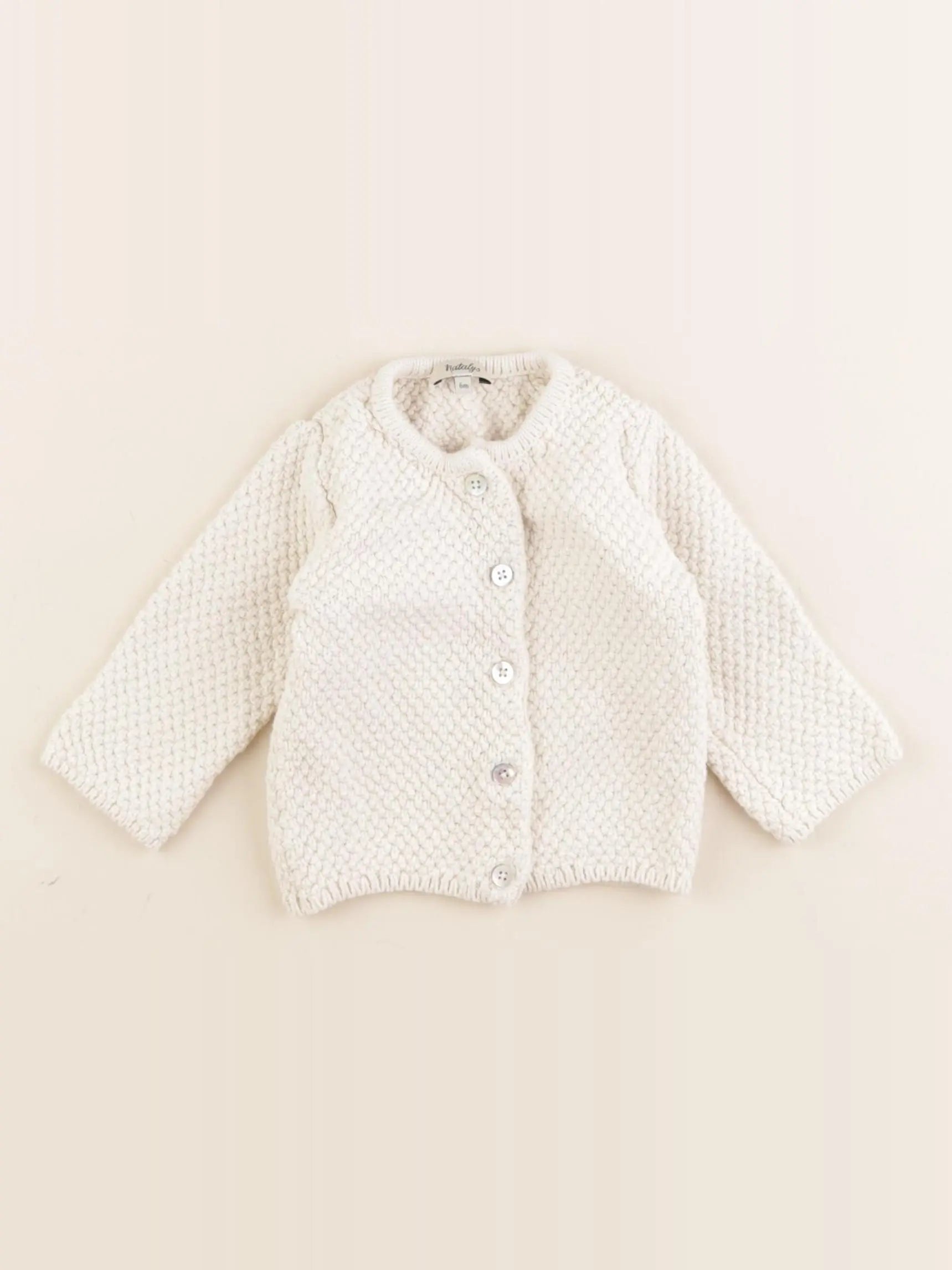 Natalys - gilet beige - 6 mois