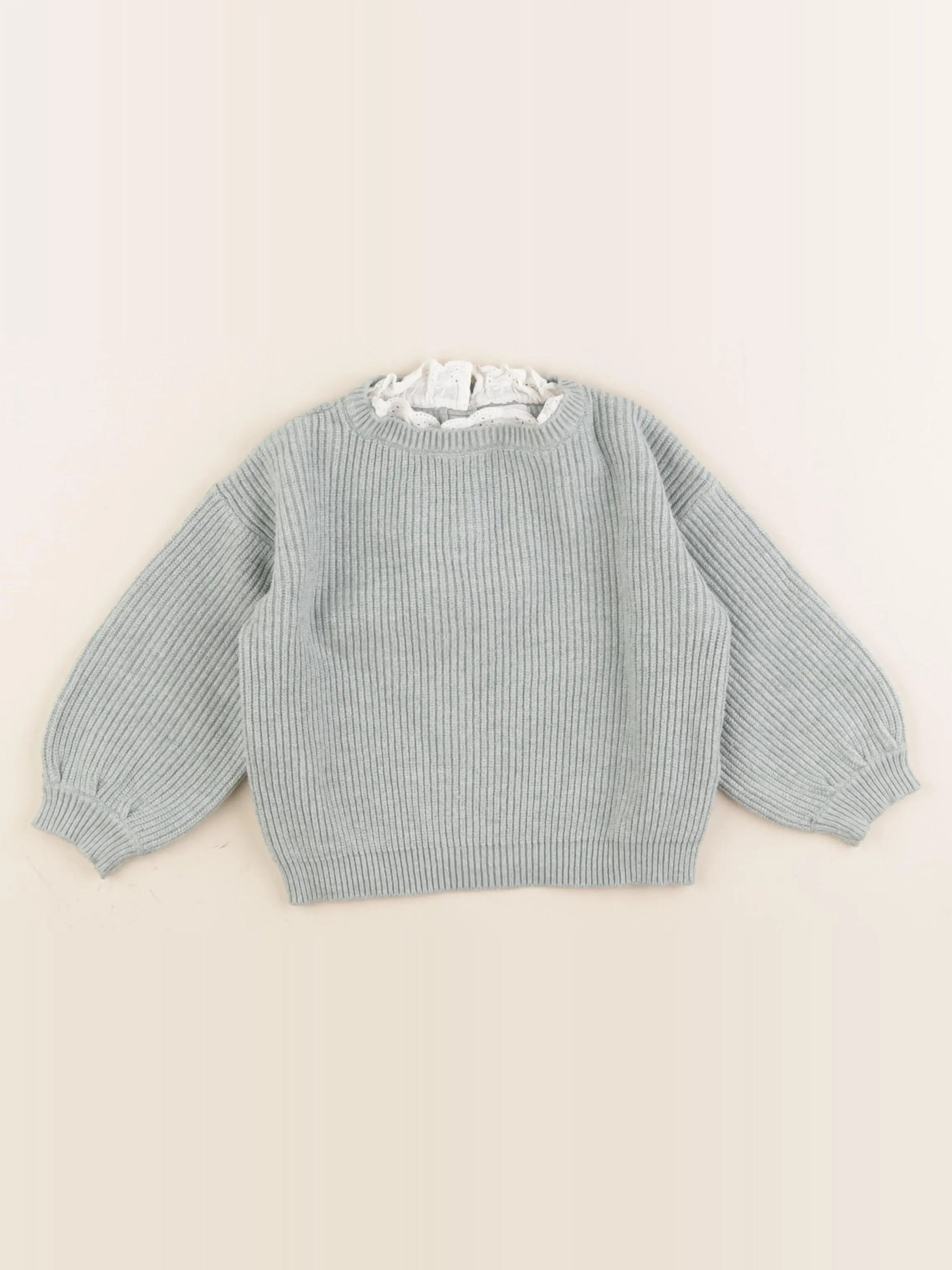 Vertbaudet - pull vert - 18 mois