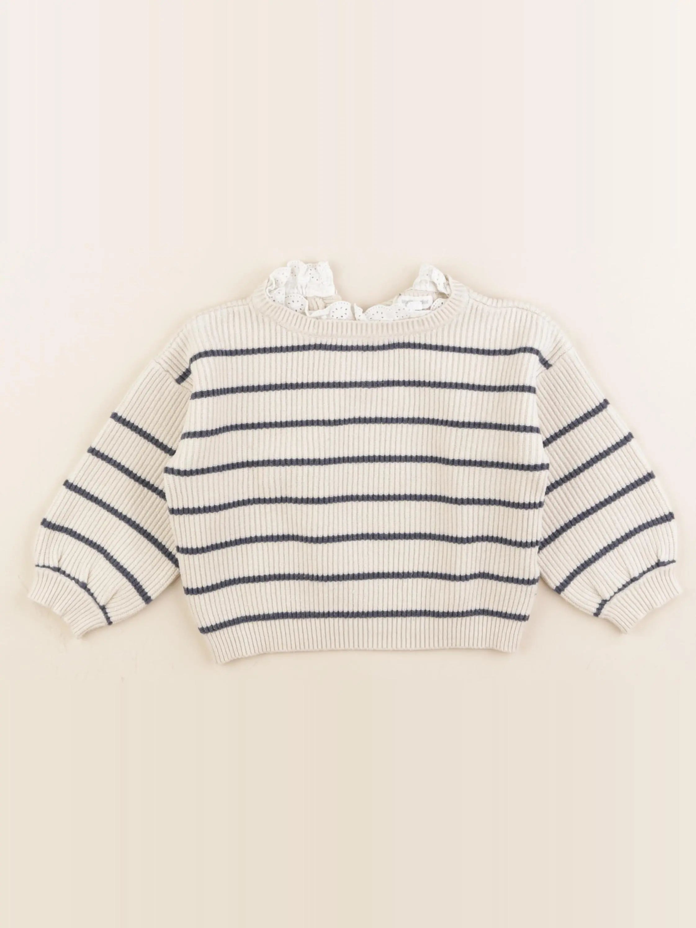 Vertbaudet - pull beige - 18 mois