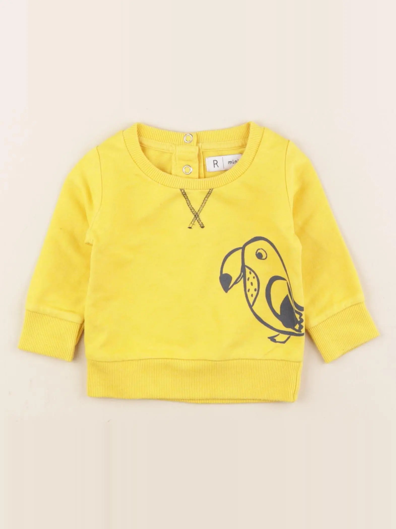 La Redoute - sweat jaune - 3 mois