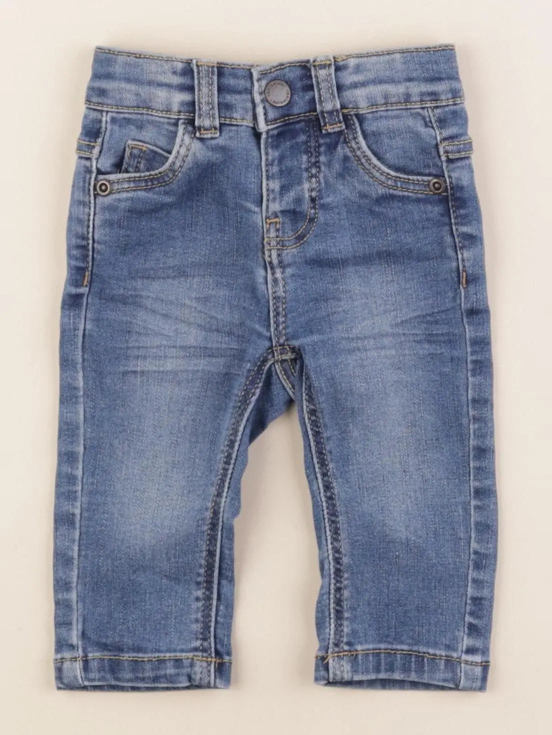 Vertbaudet - jean bleu - 3 mois
