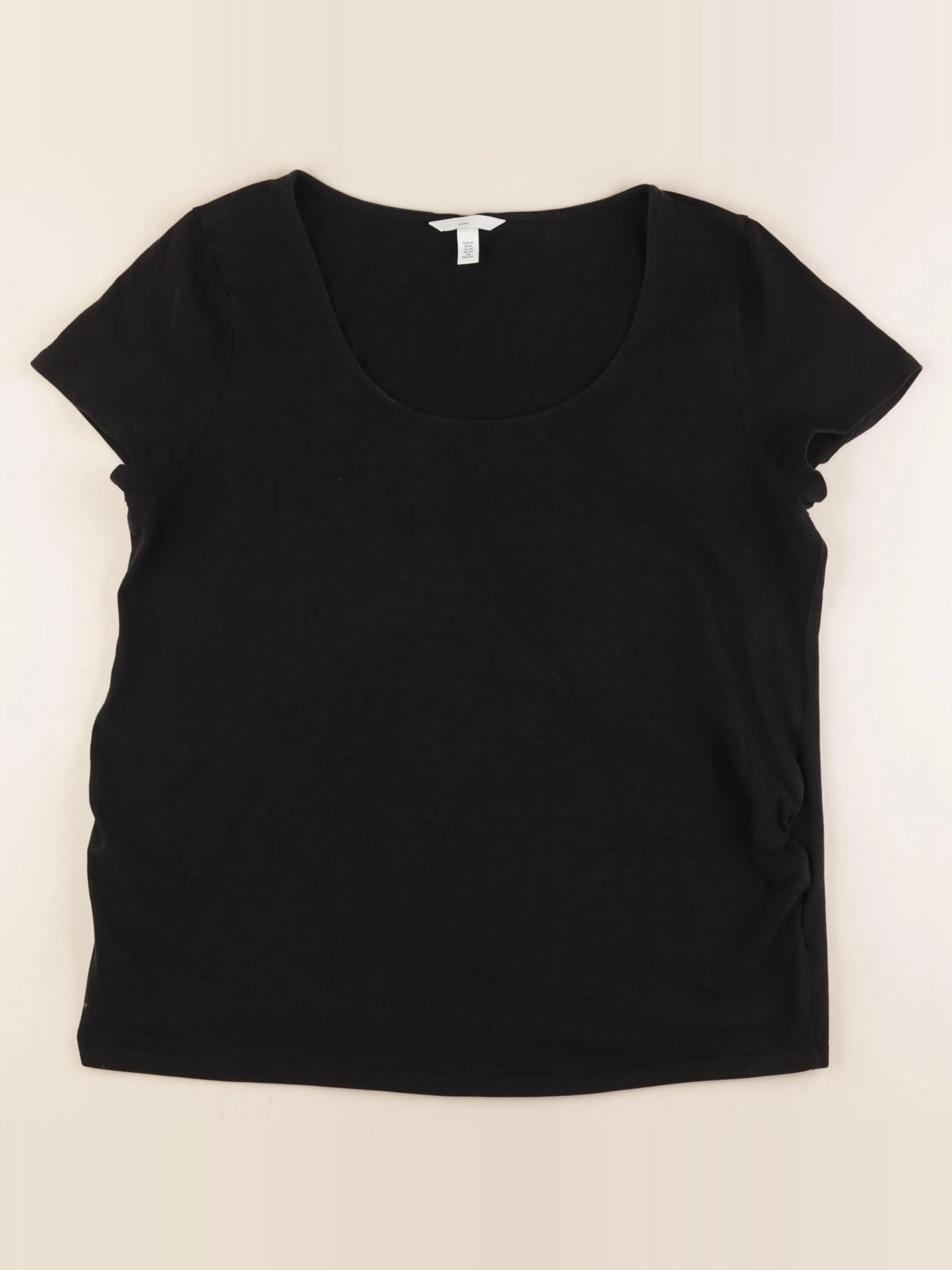 H&M - tee-shirt grossesse noir - xl