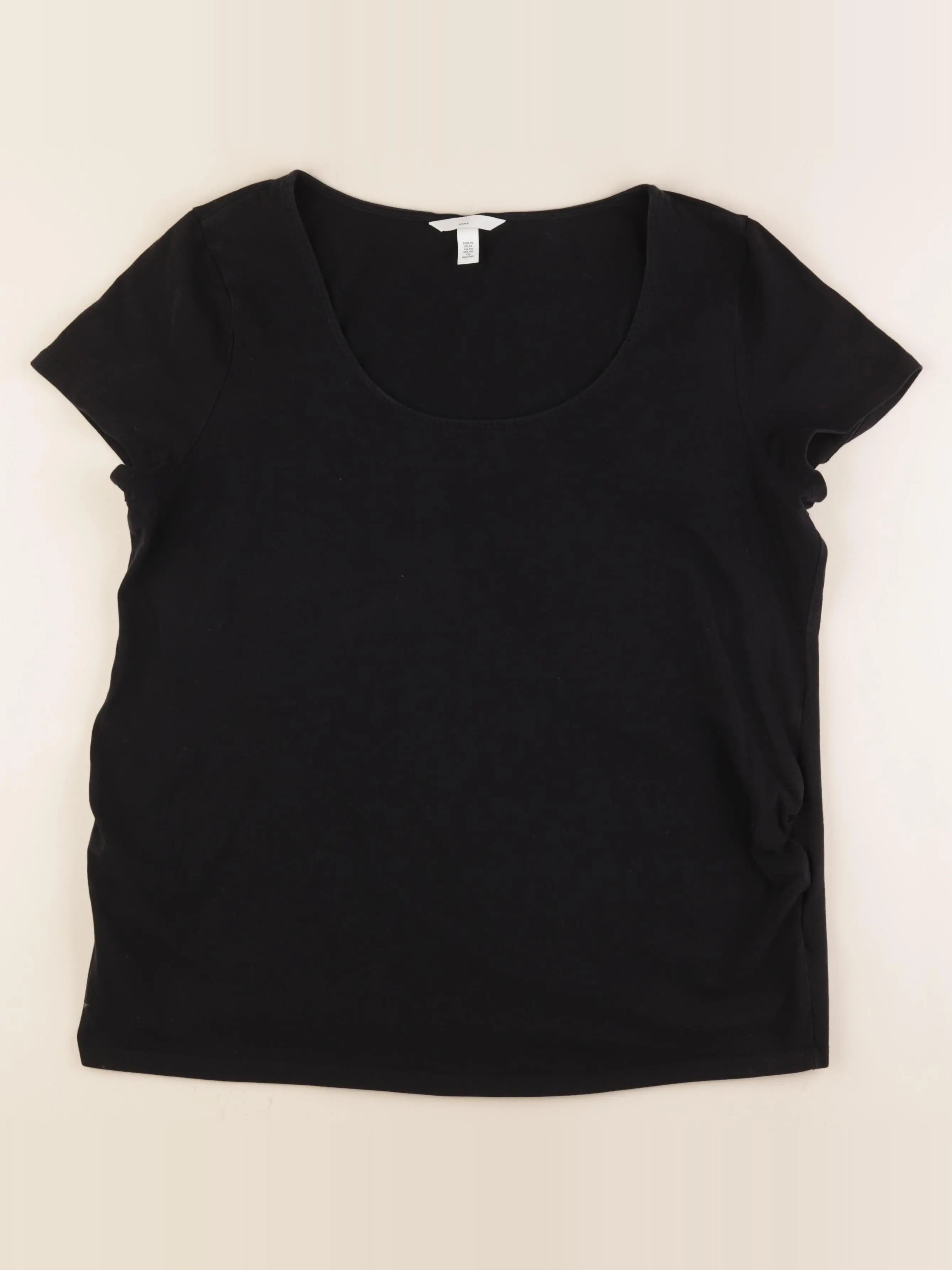 H&M - tee-shirt grossesse noir - xl