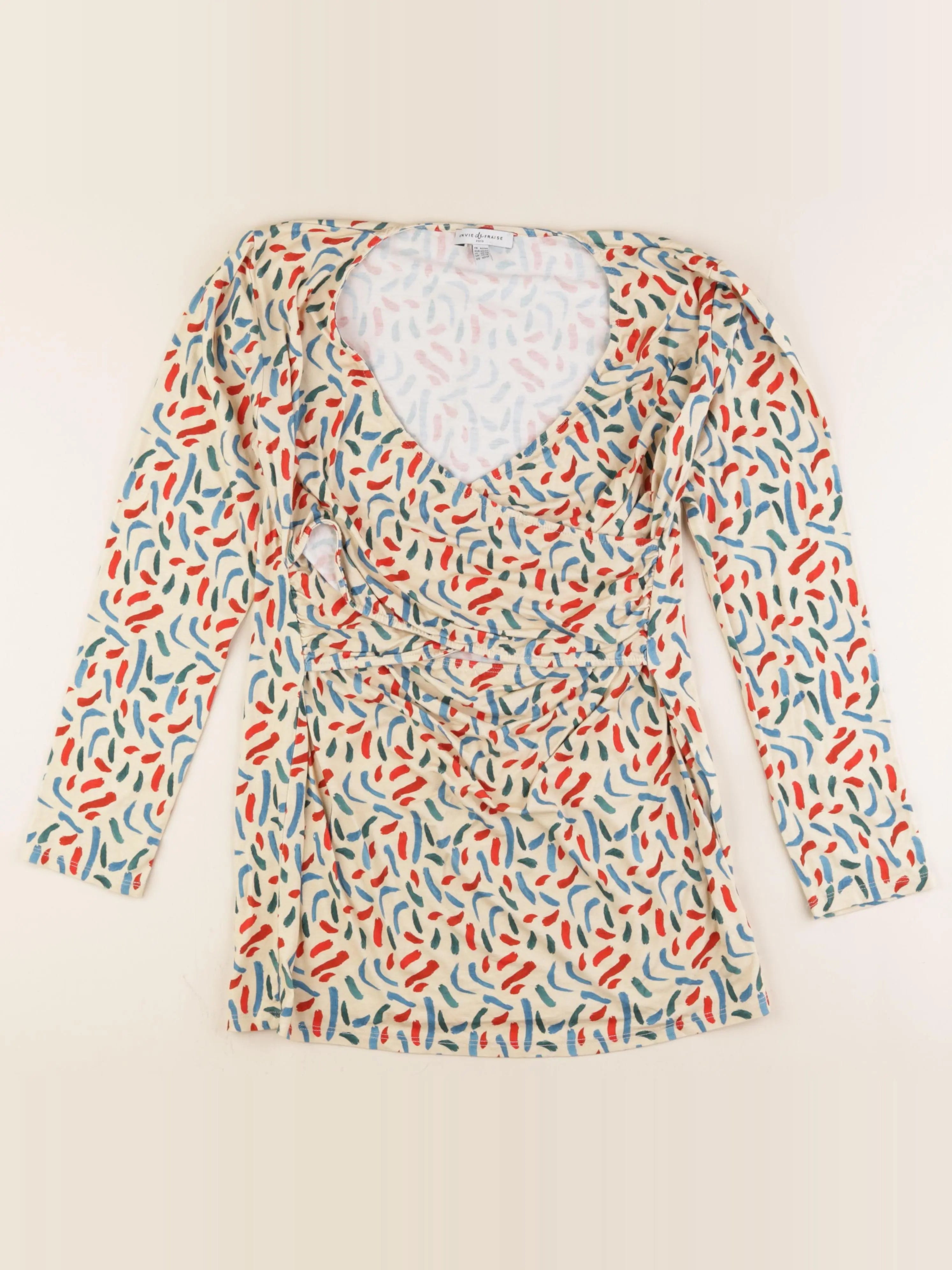 Envie de fraise - tee-shirt allaitement, grossesse beige - 42 à 44