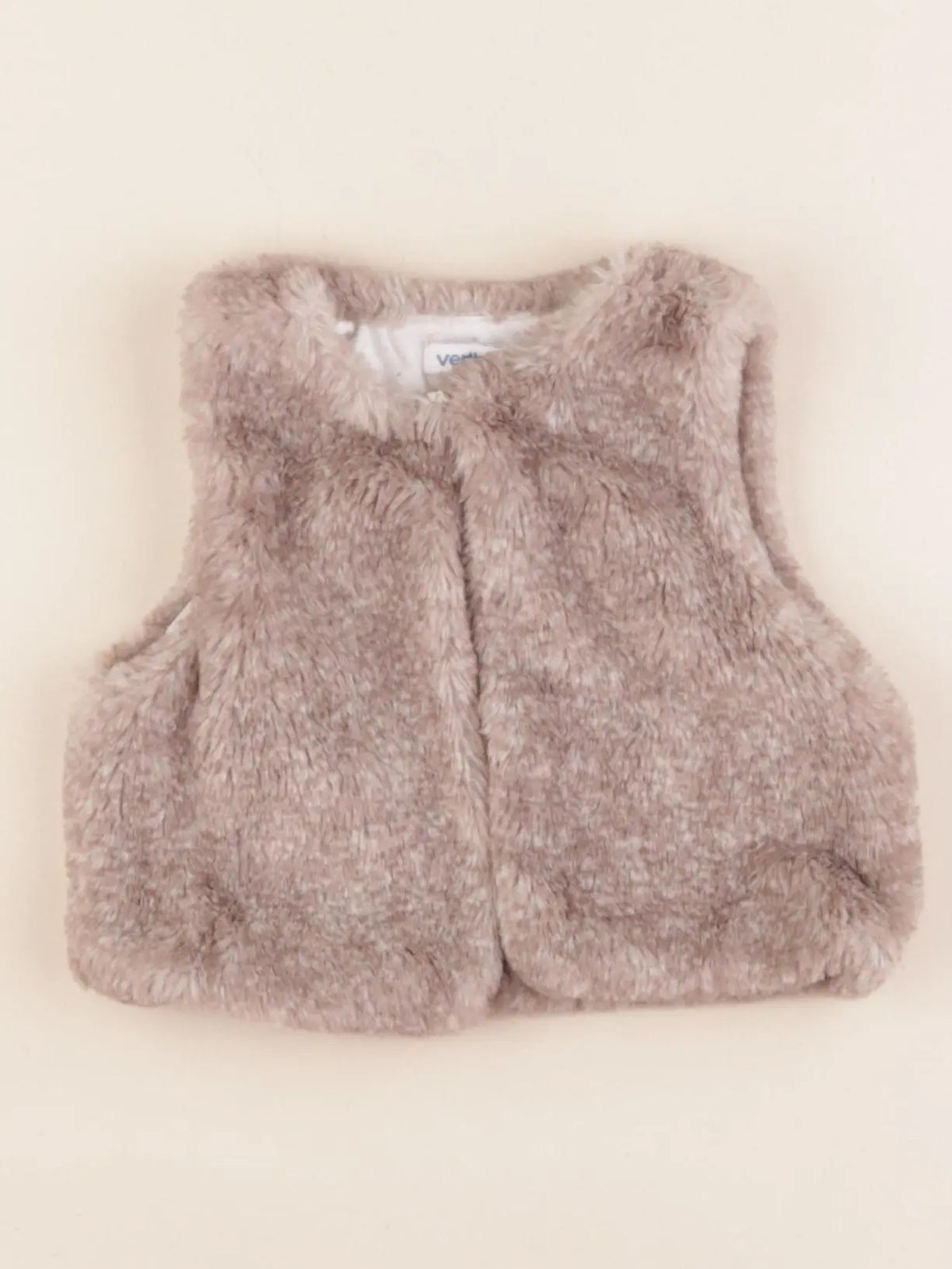 Vertbaudet - gilet marron - 9 mois