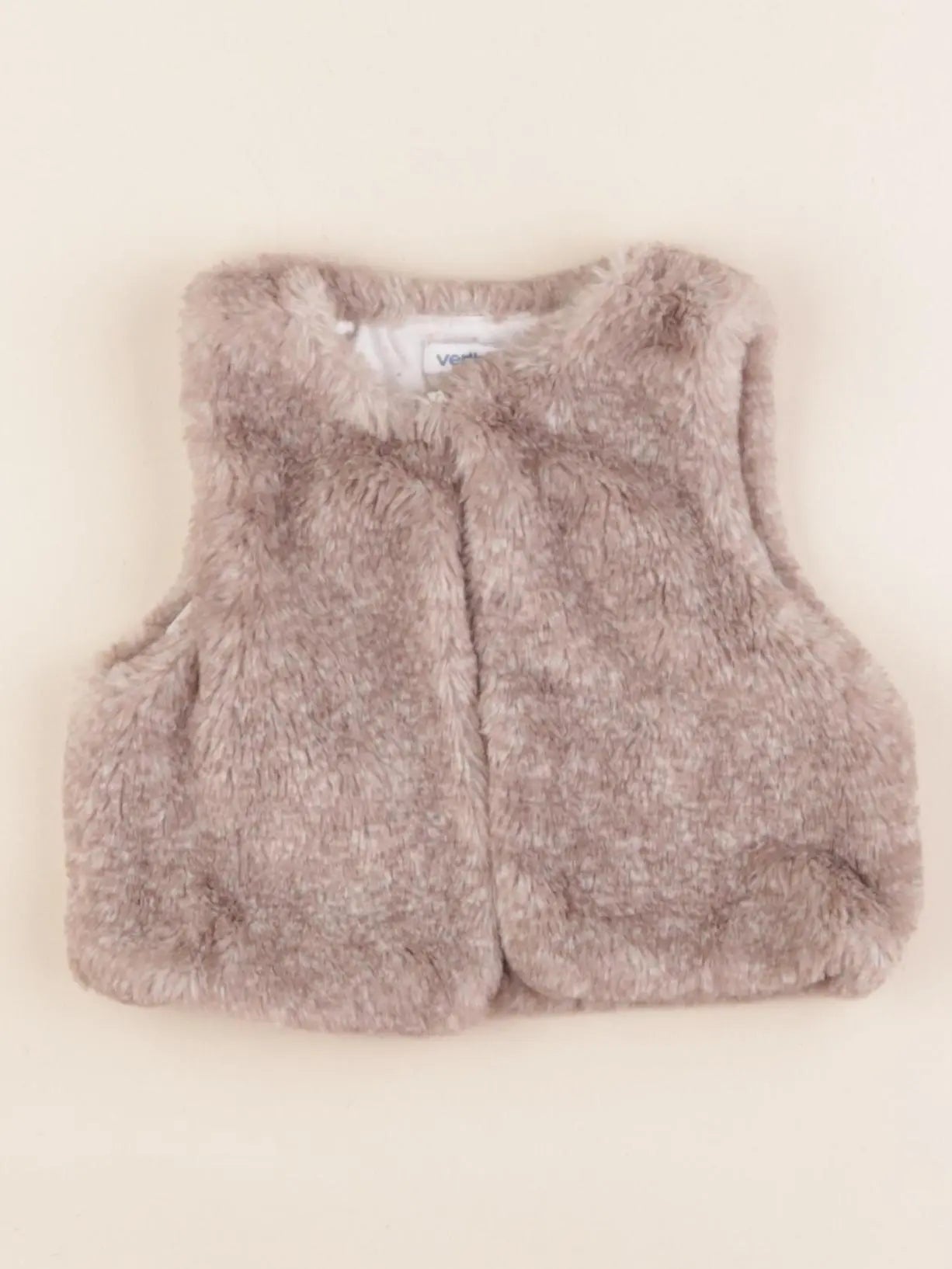 Vertbaudet - gilet marron - 9 mois