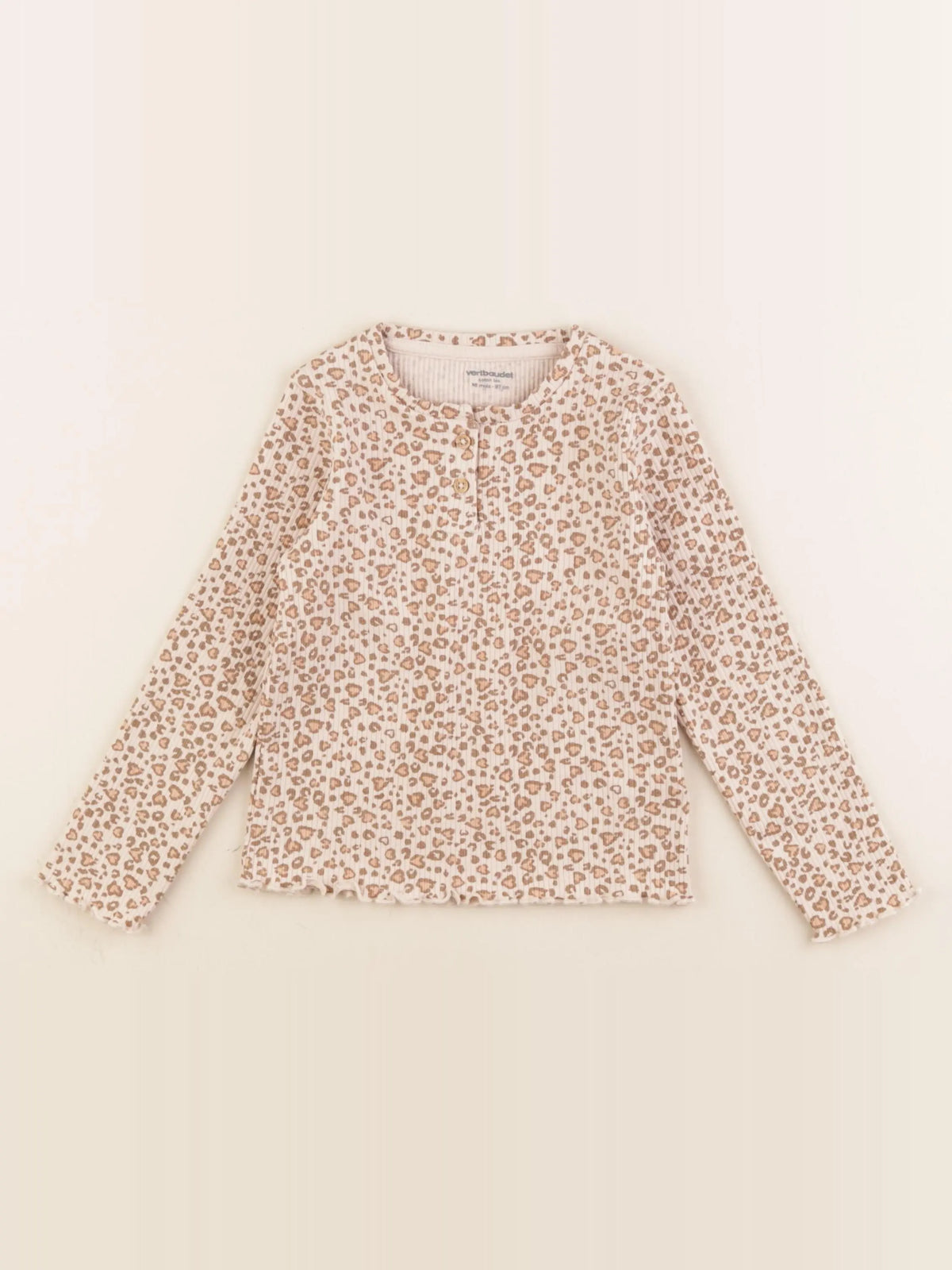 Vertbaudet - tee-shirt beige - 36 mois