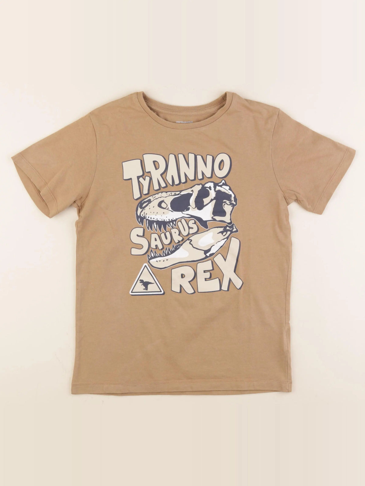 Vertbaudet - tee-shirt marron - 12 ans