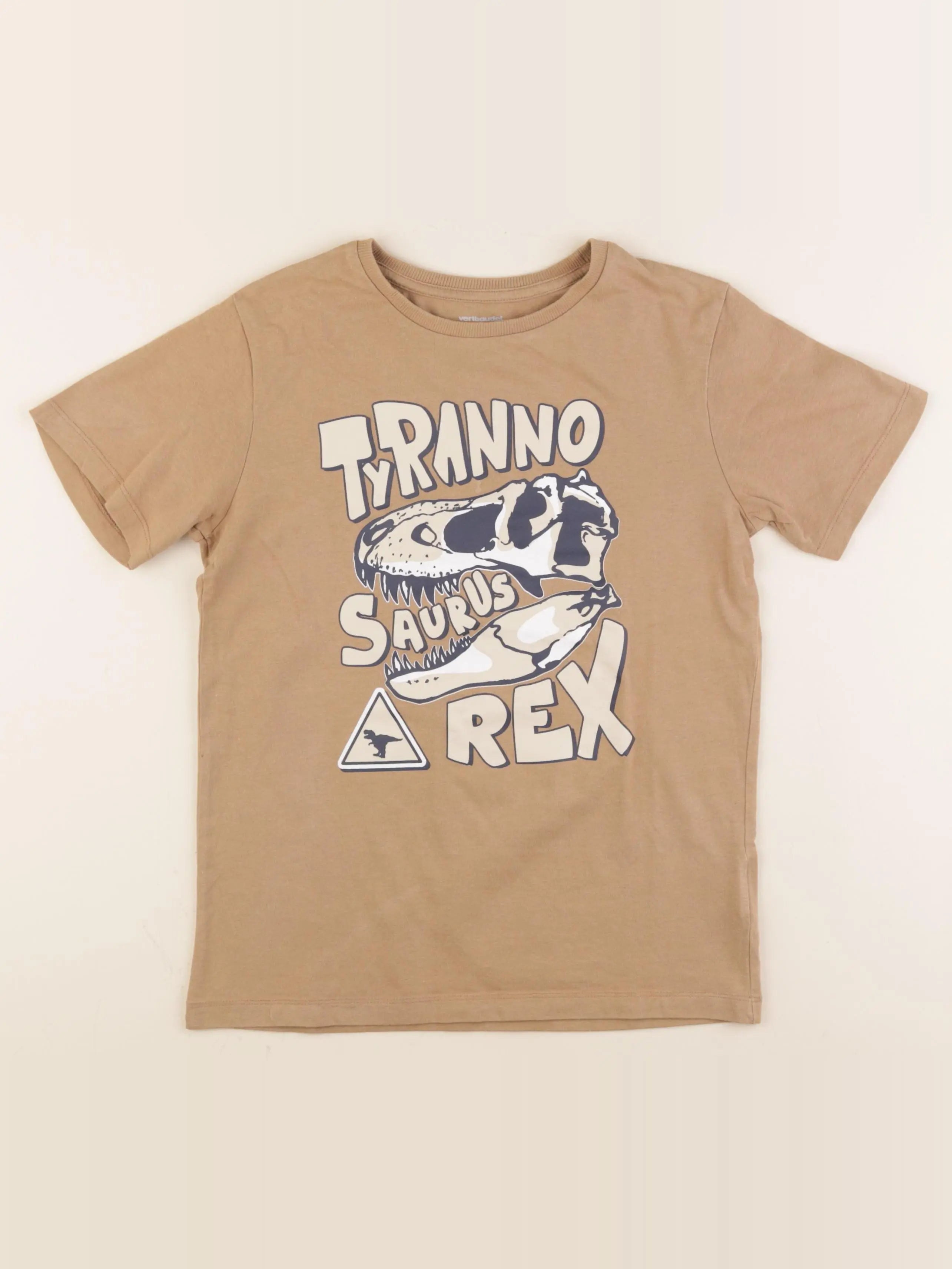 Vertbaudet - tee-shirt marron - 12 ans