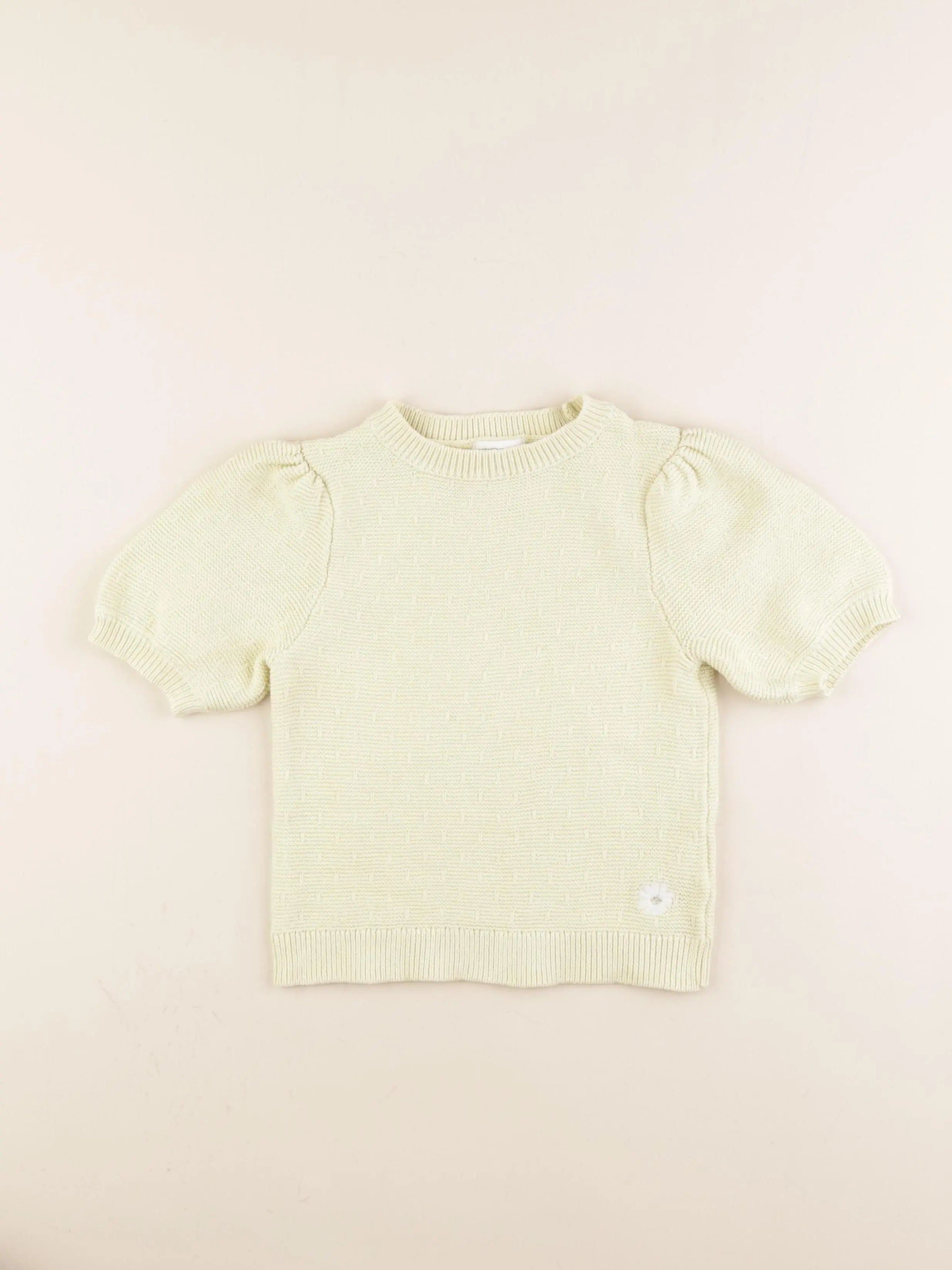 Vertbaudet - pull jaune - 5 ans