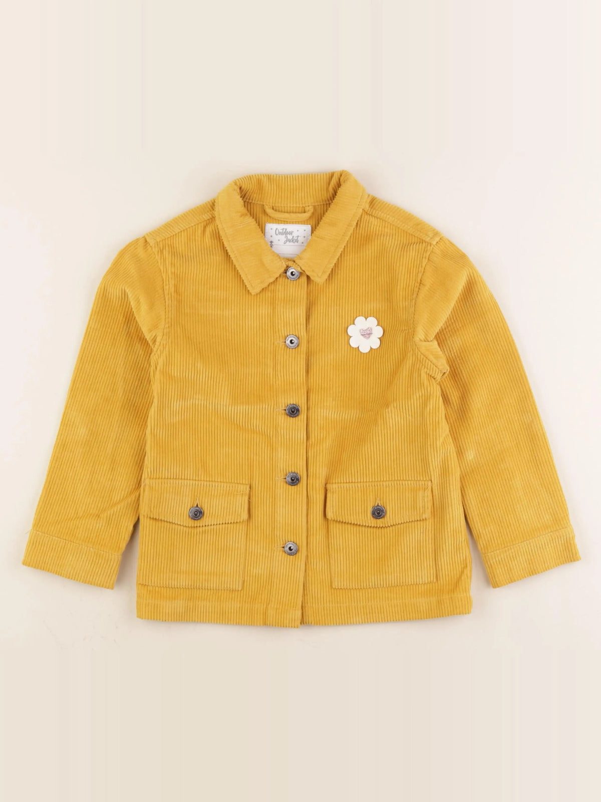 Vertbaudet - veste jaune - 7 ans