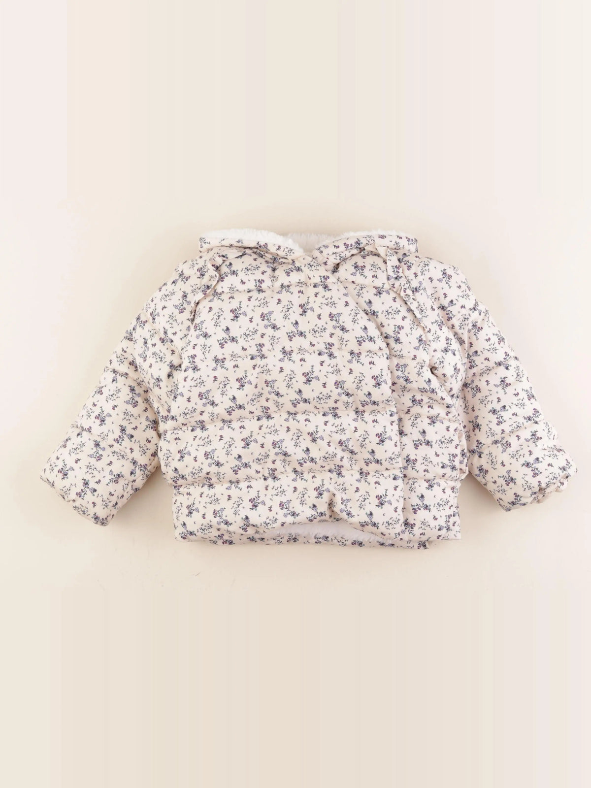 Vertbaudet - doudoune beige - 3 ans