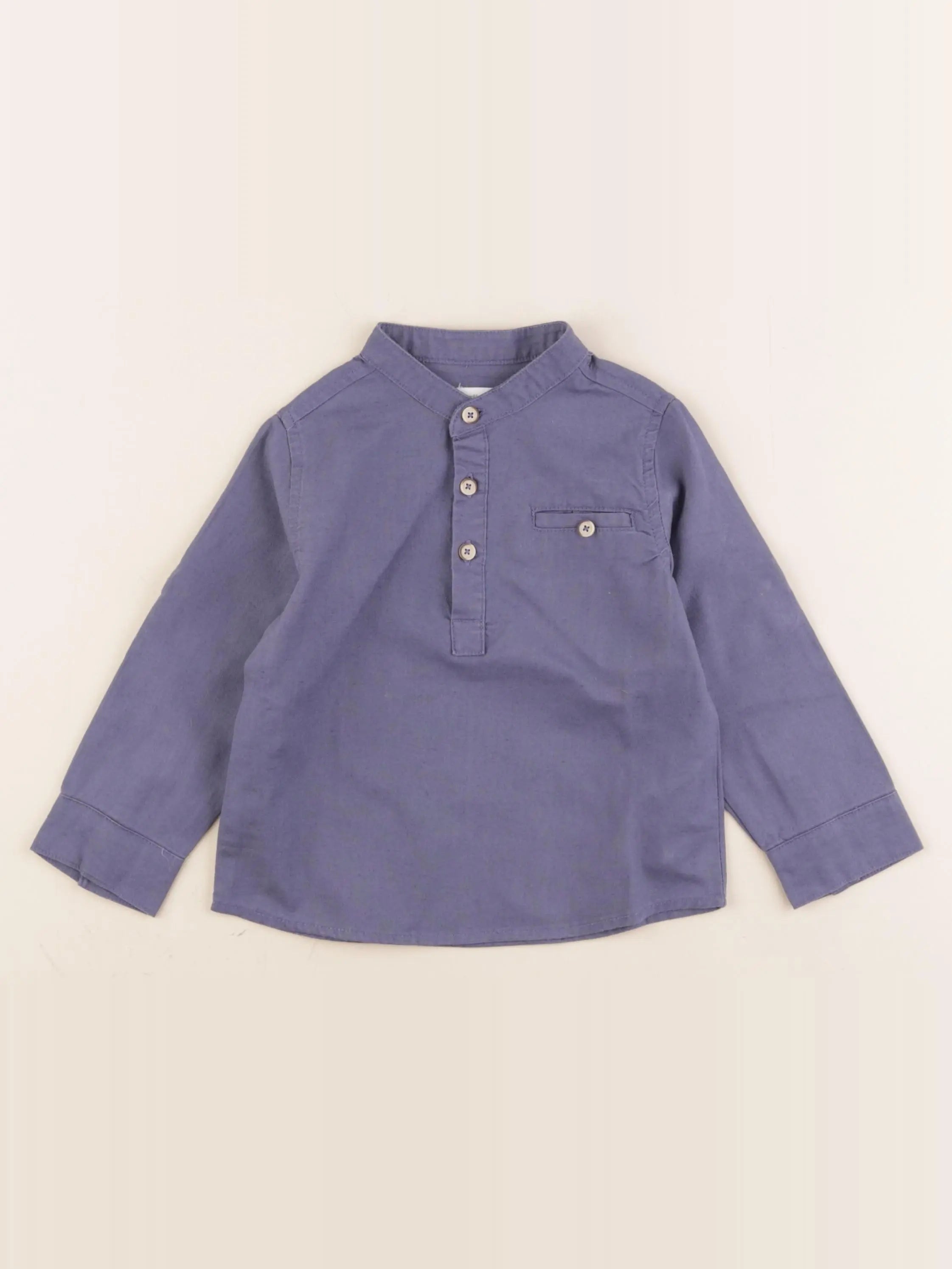 Vertbaudet - chemise bleu - 3 ans